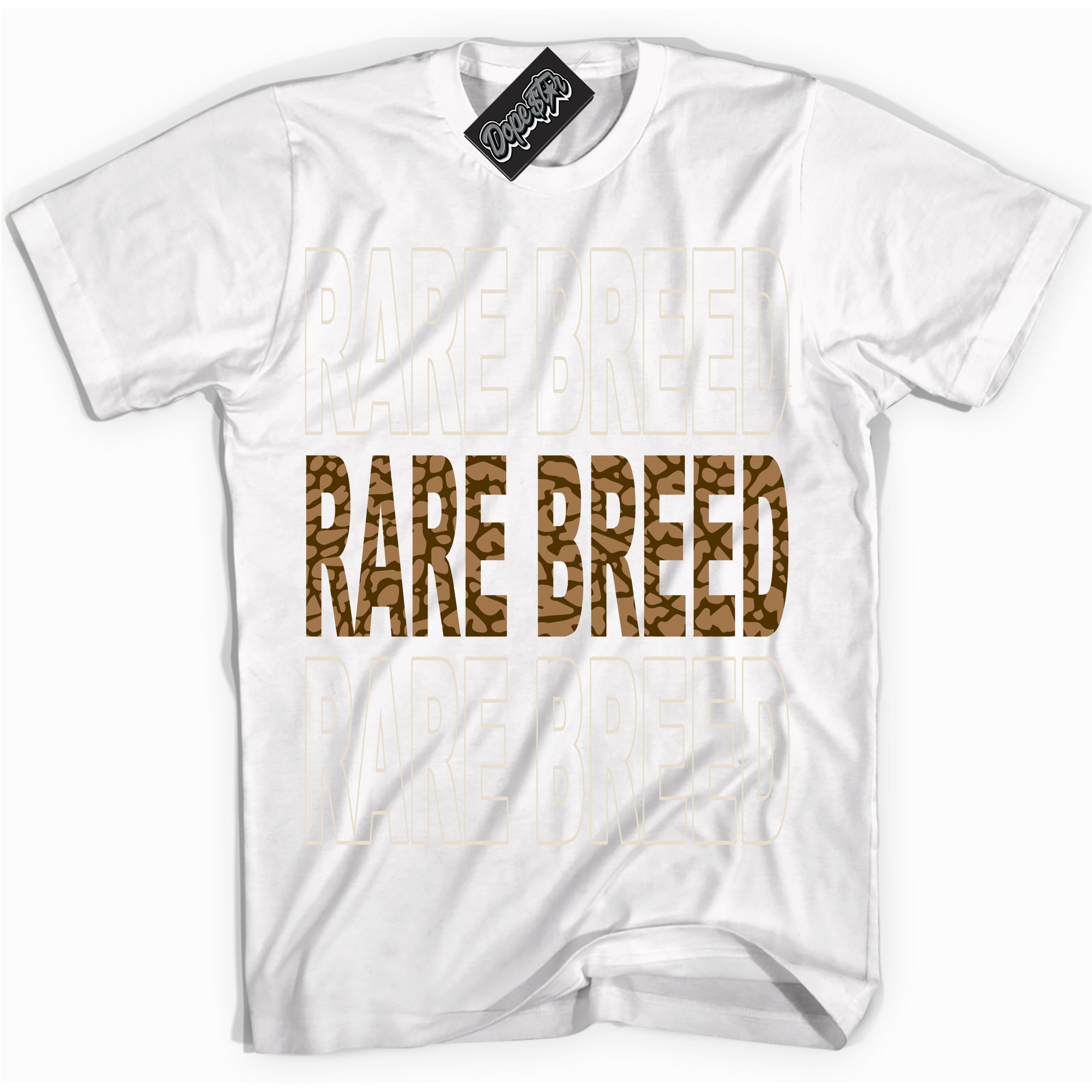 Cool White graphic tee with “ Rare Breed ” design, that perfectly matches Palomino 3s sneakers