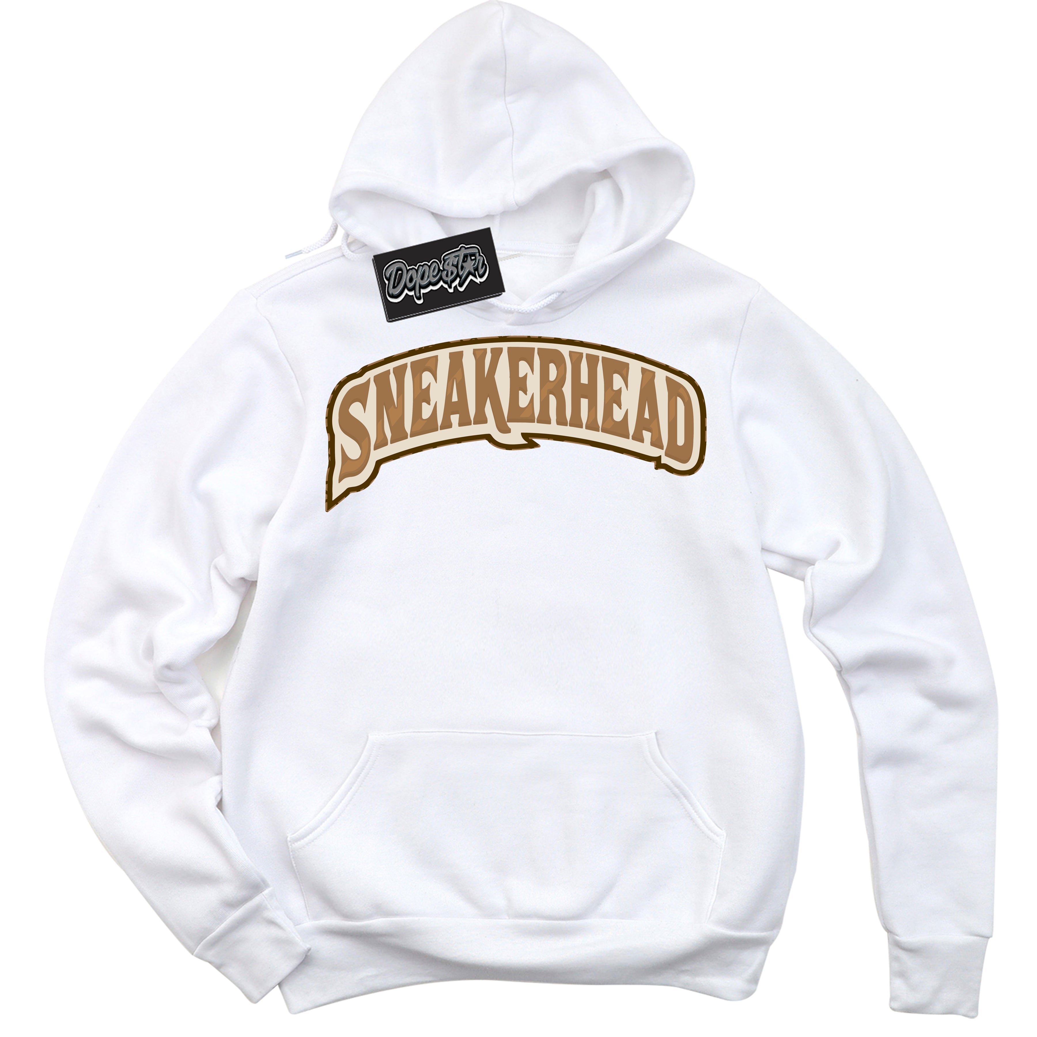 Cool White Graphic DopeStar Hoodie with “ Sneakerhead “ print, that perfectly matches Palomino 3s sneakers