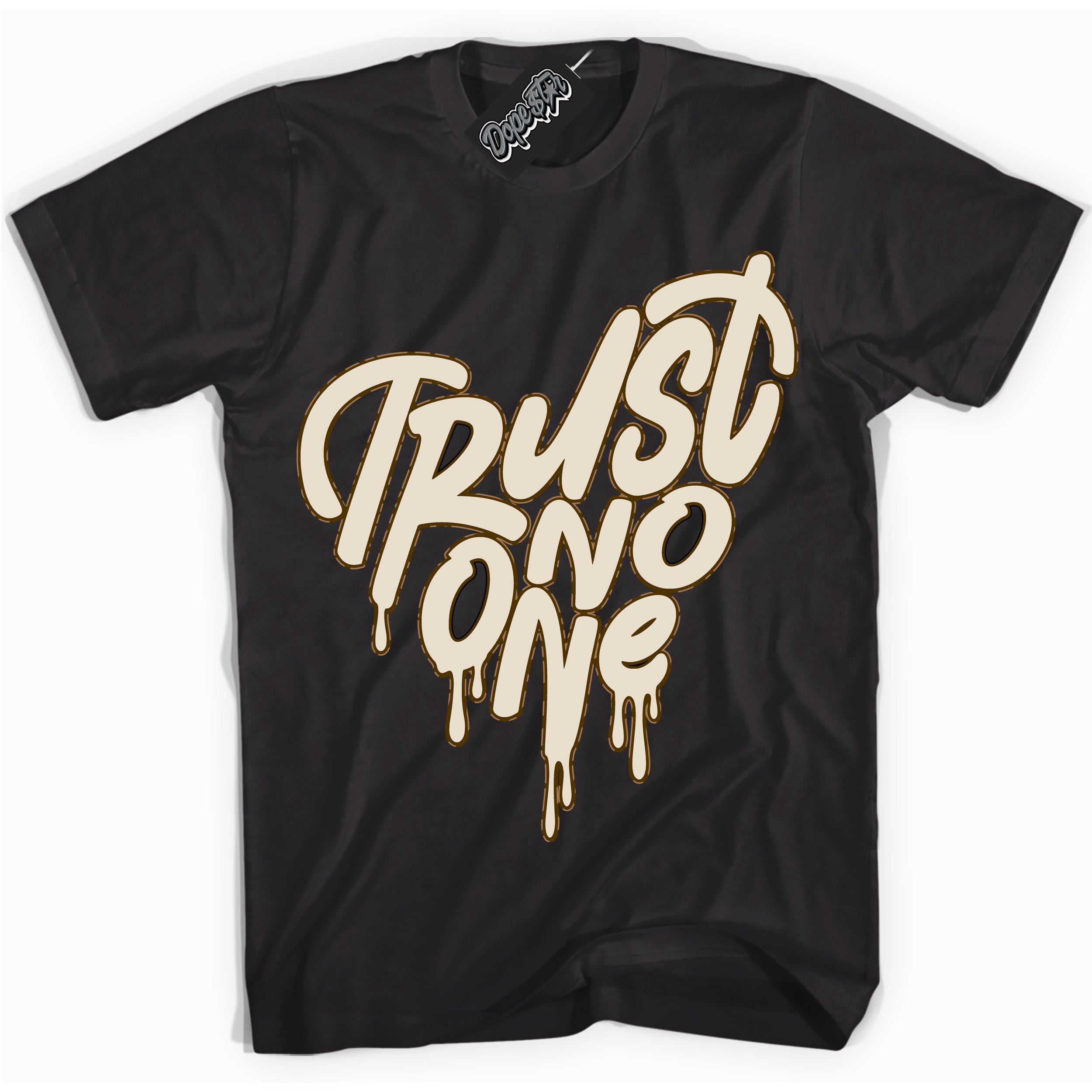 Cool Black graphic tee with “ Trust No One Heart ” design, that perfectly matches Palomino 3s sneakers Cool White graphic tee with “ Trust No One Heart ” design, that perfectly matches Palomino 3s sneakers