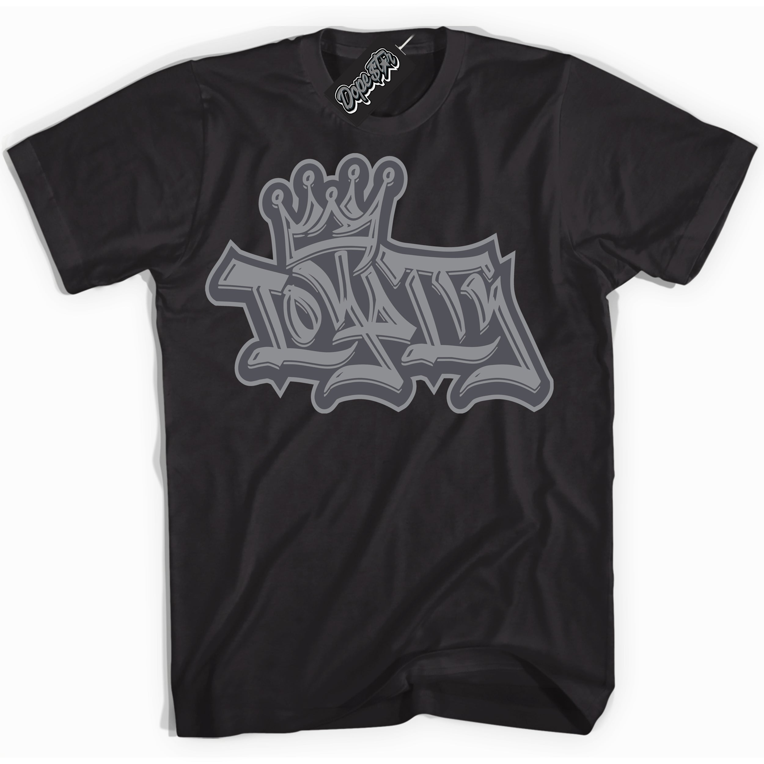 Cool Black Shirt with “ Loyalty Crown ” design that perfectly matches Paris Olympics Wet Cement 4s Jordans.