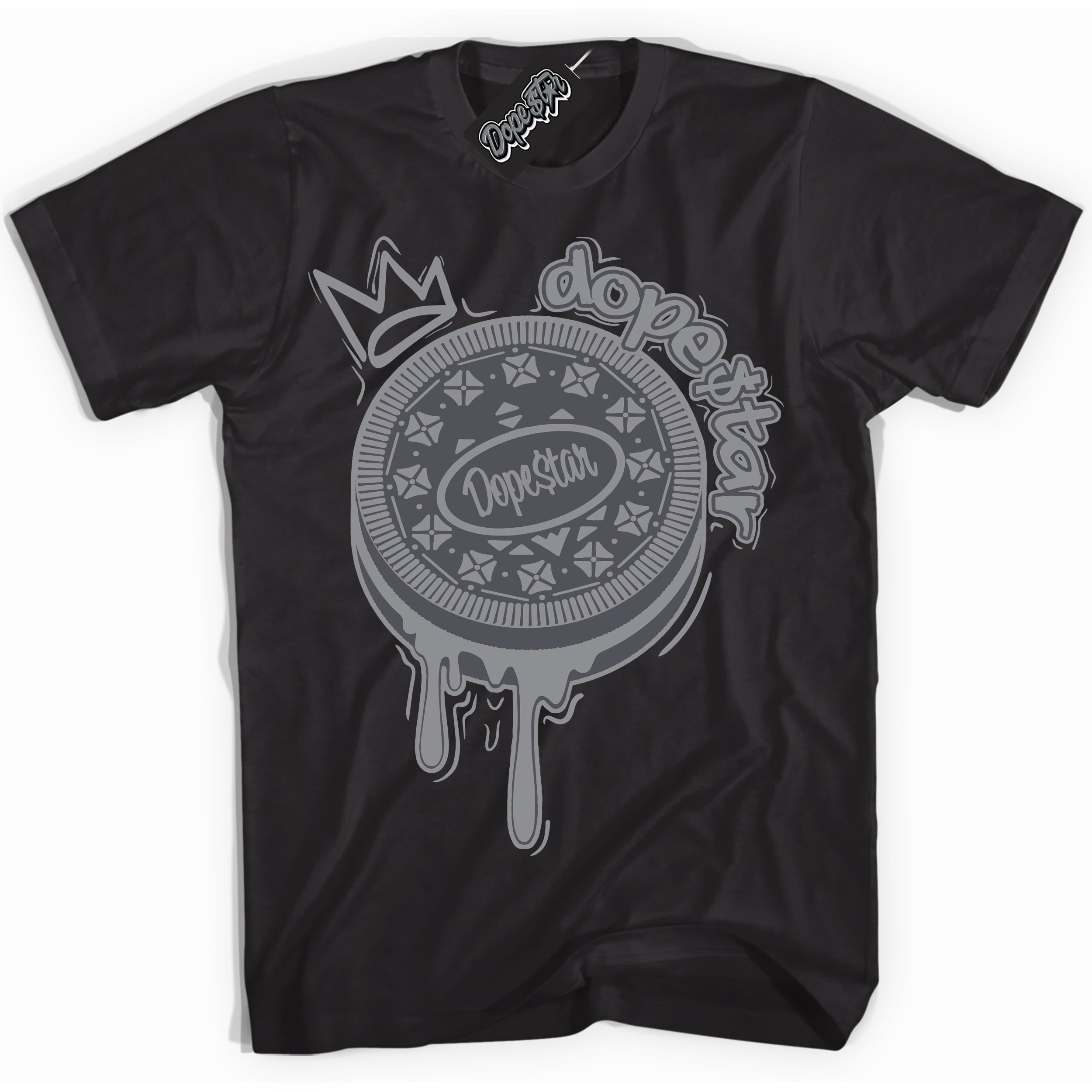 Cool Black Shirt with “ Oreo DS ” design that perfectly matches Paris Olympics Wet Cement 4s Jordans.