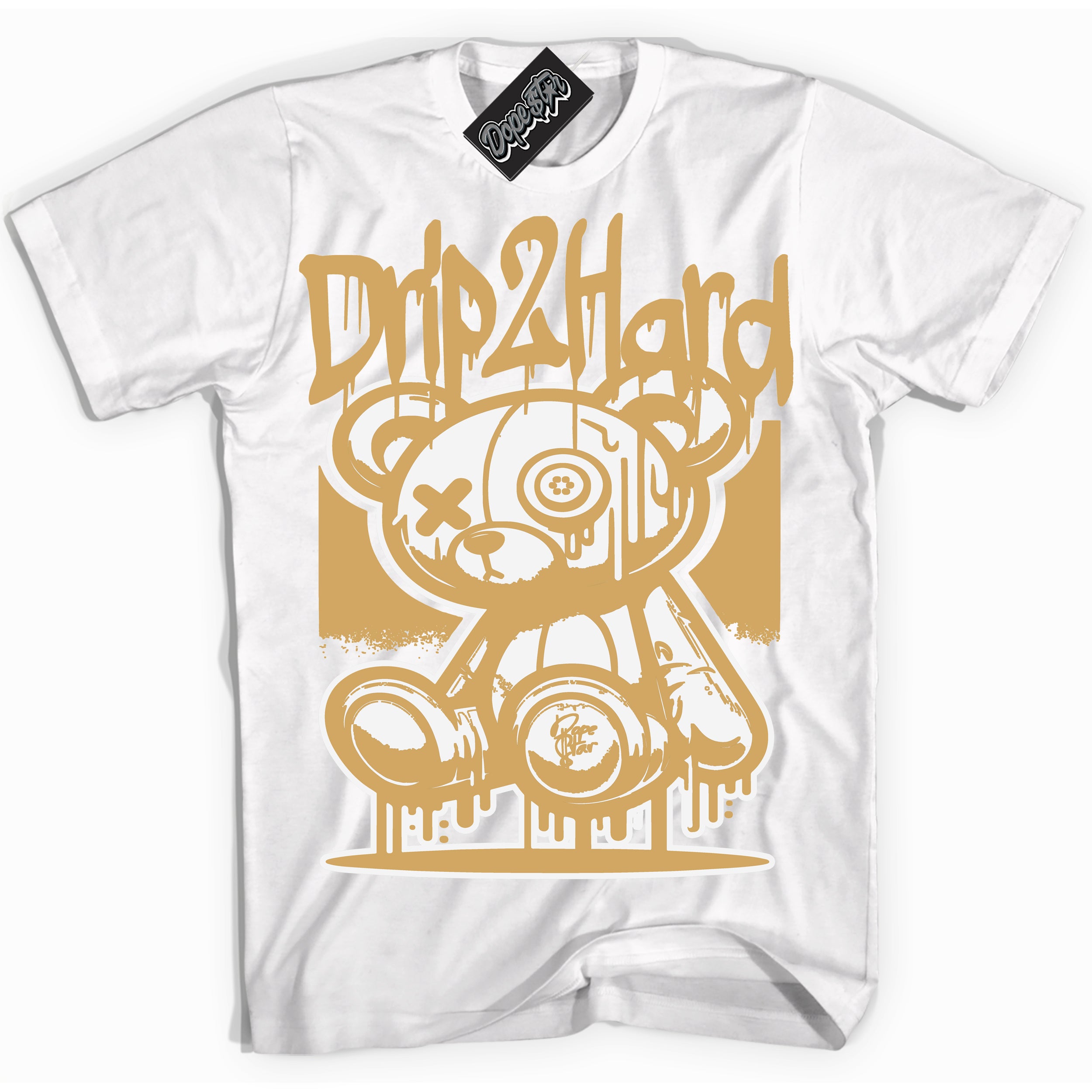 Cool White Shirt with “ Drip 2 Hard ” design that perfectly matches Craft Paris 6s Jordans.
