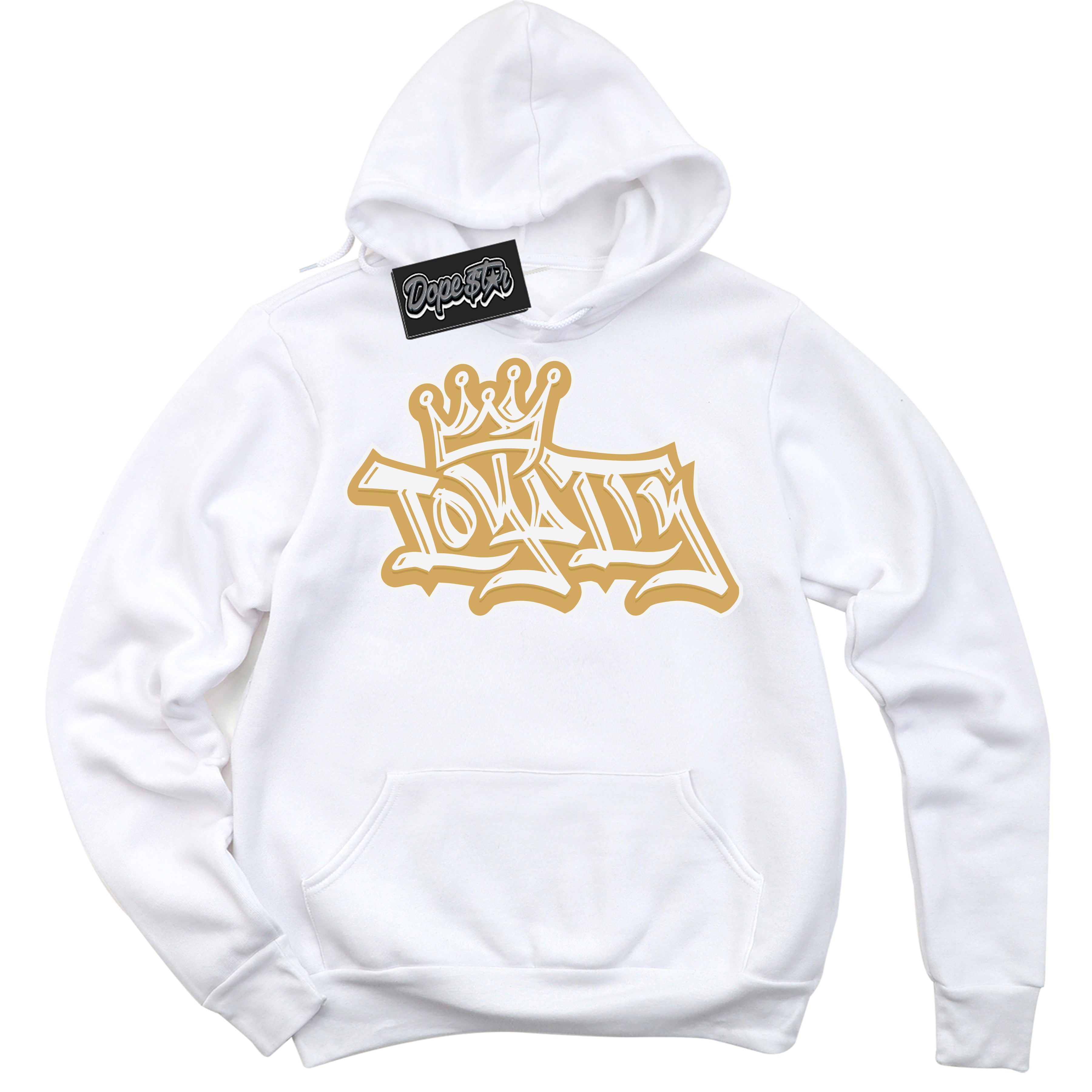 Cool White Hoodie with “ Loyalty Crown ” design that Perfectly Matches Craft Paris 6s Jordans.