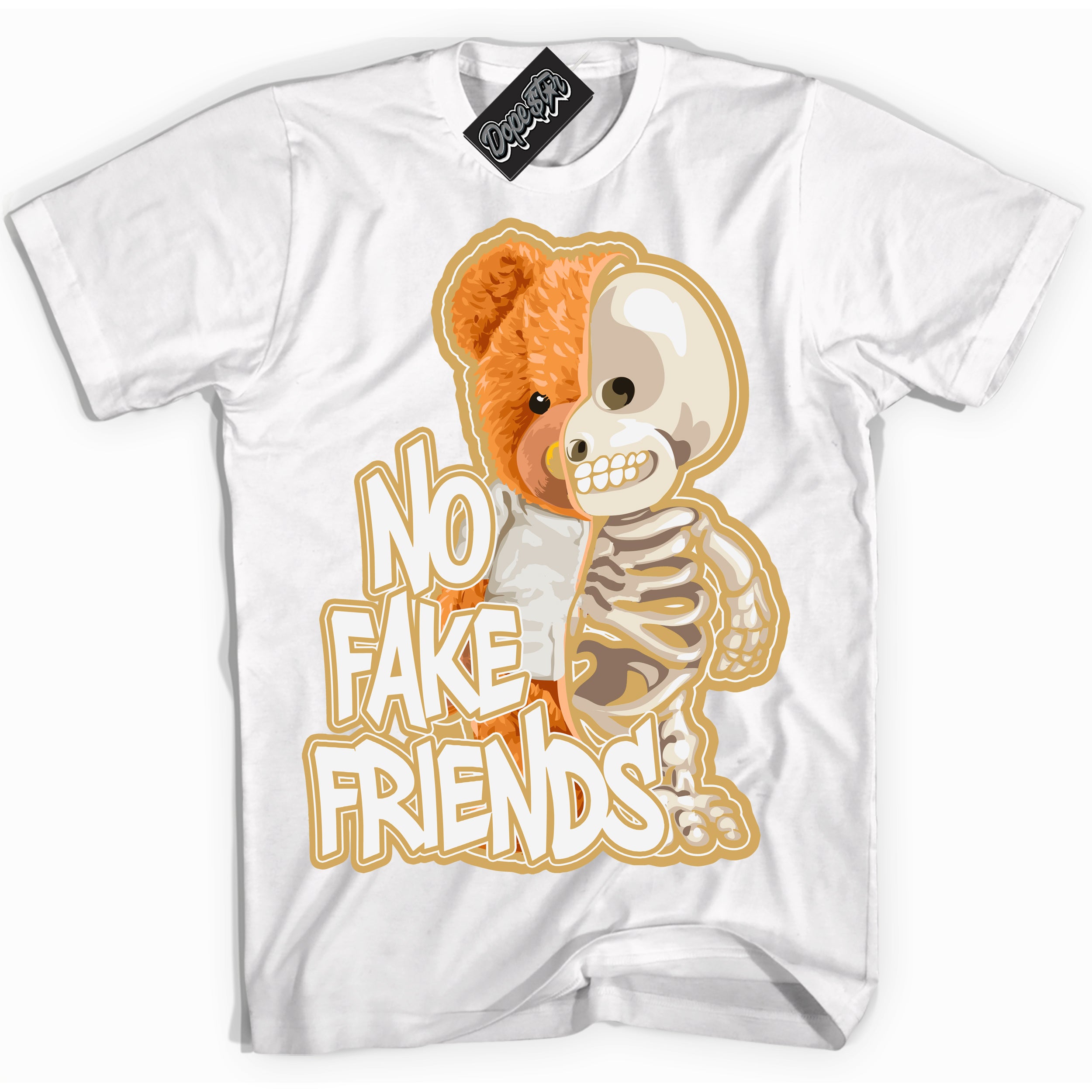 Cool White Shirt with “ No Fake Friends ” design that perfectly matches Craft Paris 6s Jordans.