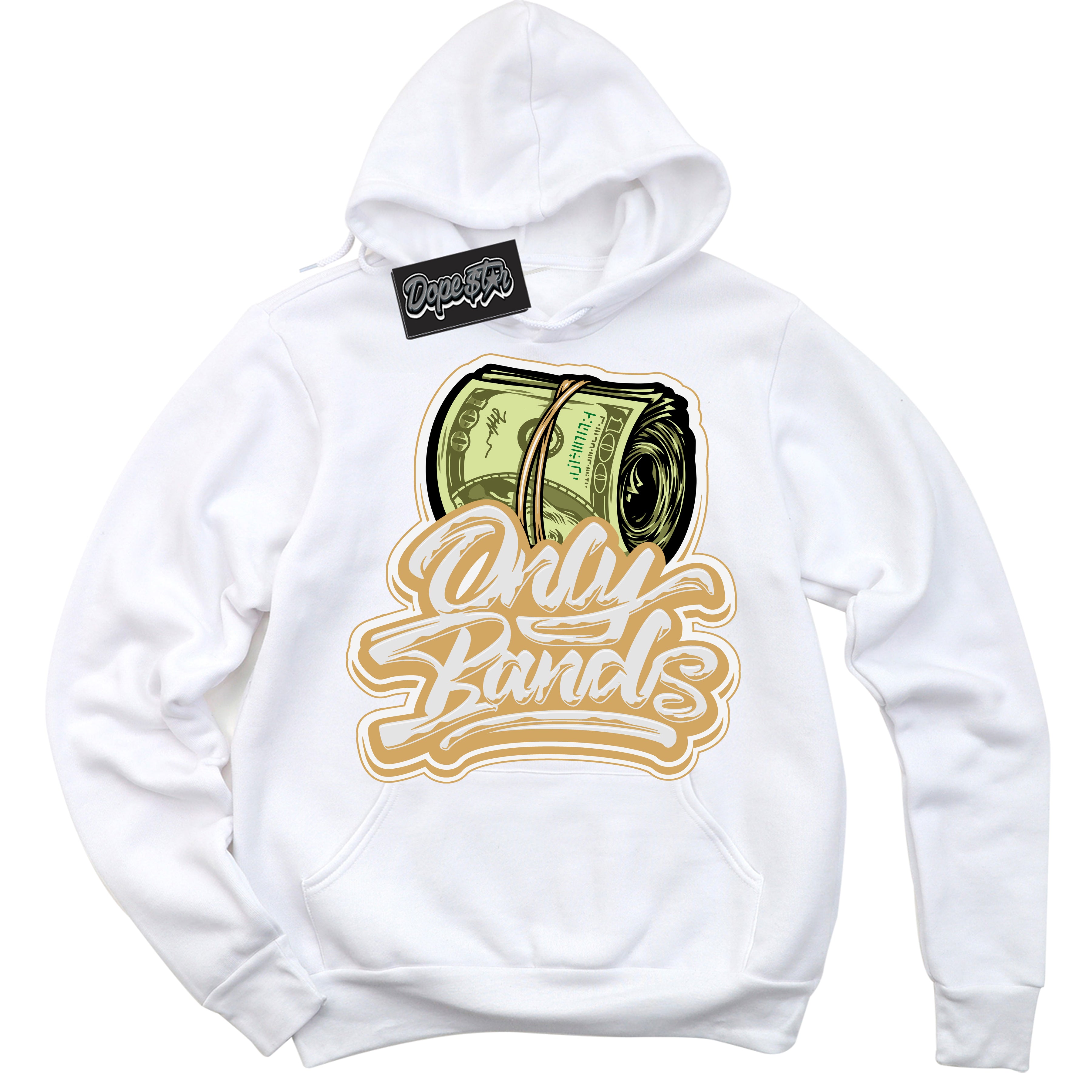 Cool White Hoodie with “ Only Bands ” design that Perfectly Matches Craft Paris 6s Jordans.