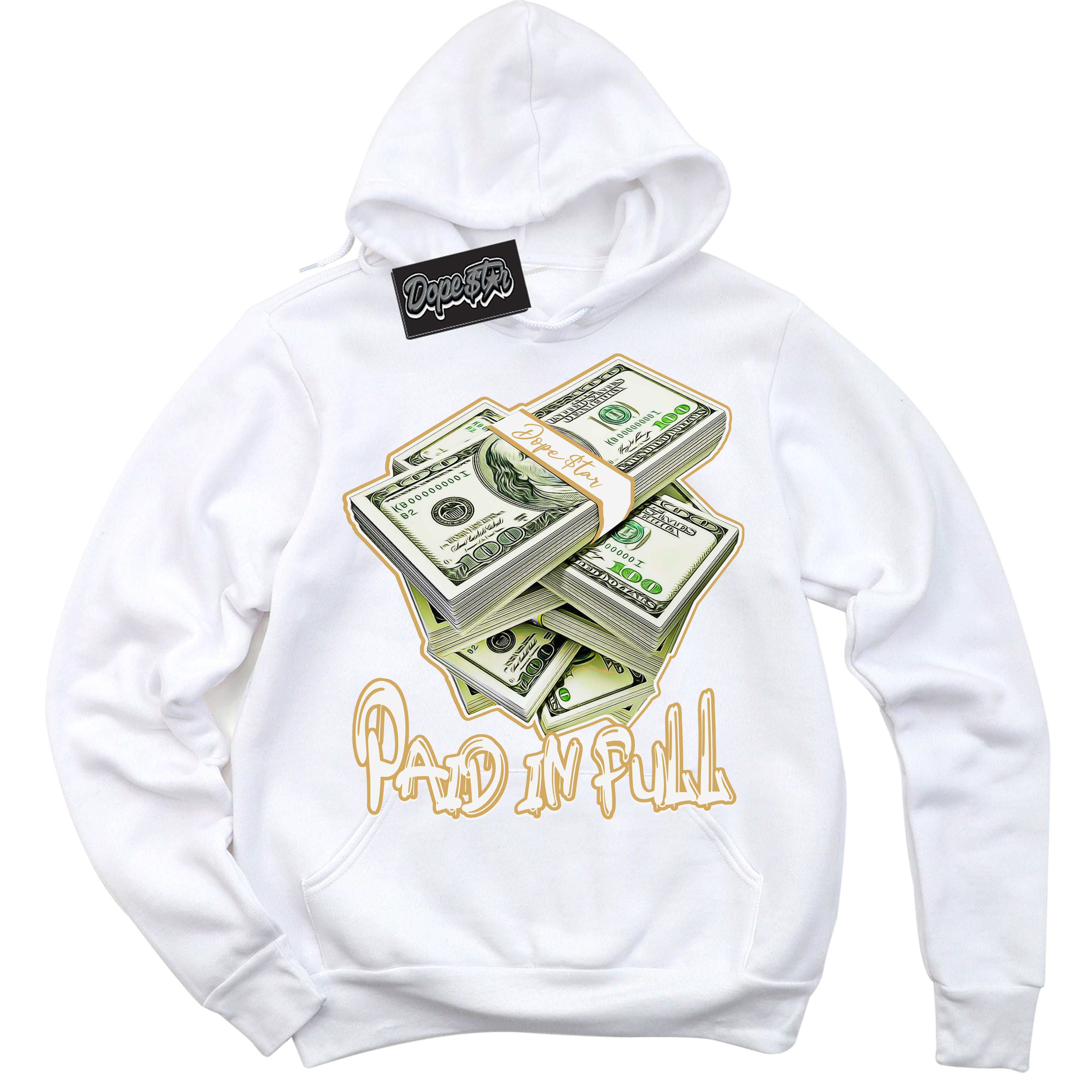 Cool White Hoodie with “ Paid In Full ” design that Perfectly Matches Craft Paris 6s Jordans.