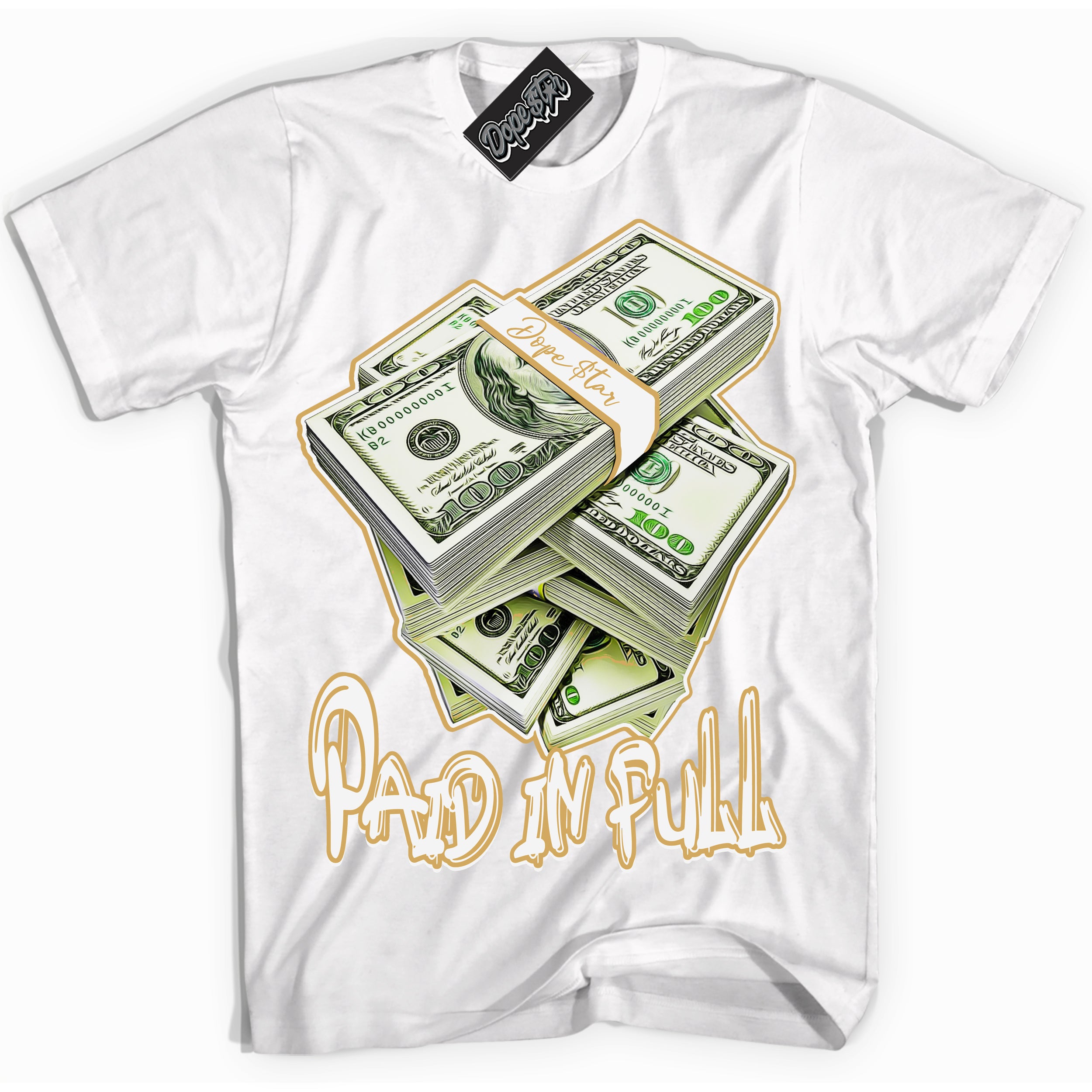 Cool White Shirt with “ Paid In Full ” design that perfectly matches Craft Paris 6s Jordans.