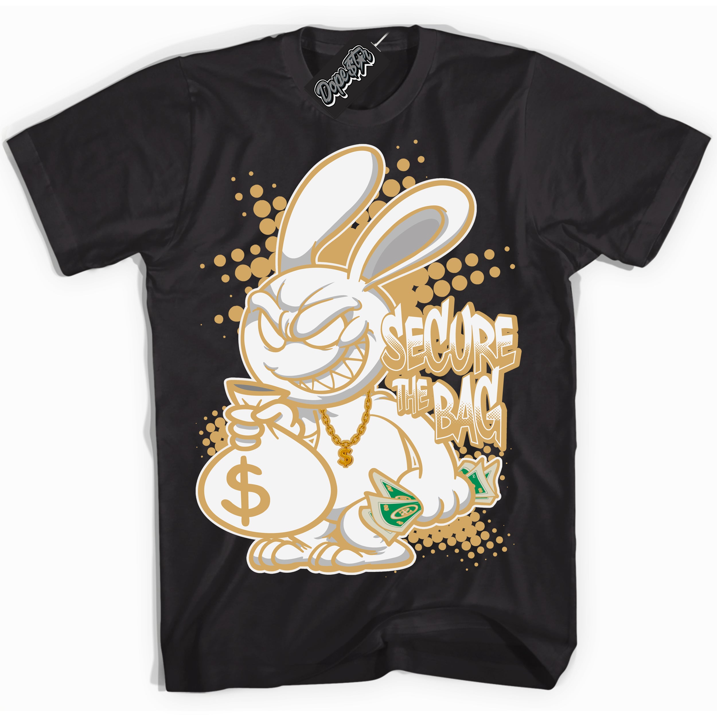 Cool Black Shirt with “ Secure The Bag ” design that perfectly matches Craft Paris 6s Jordans.