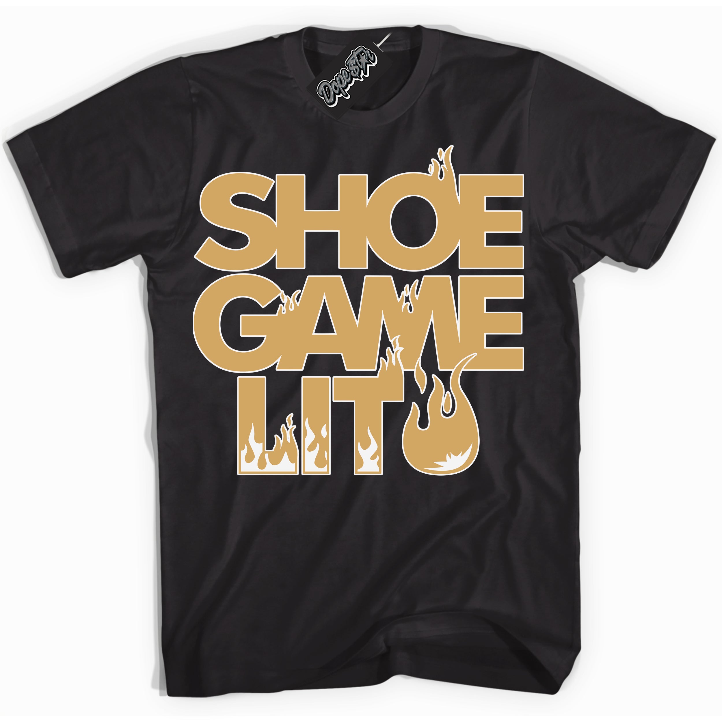 Cool Black Shirt with “ Shoe Game Lit ” design that perfectly matches Craft Paris 6s Jordans.
