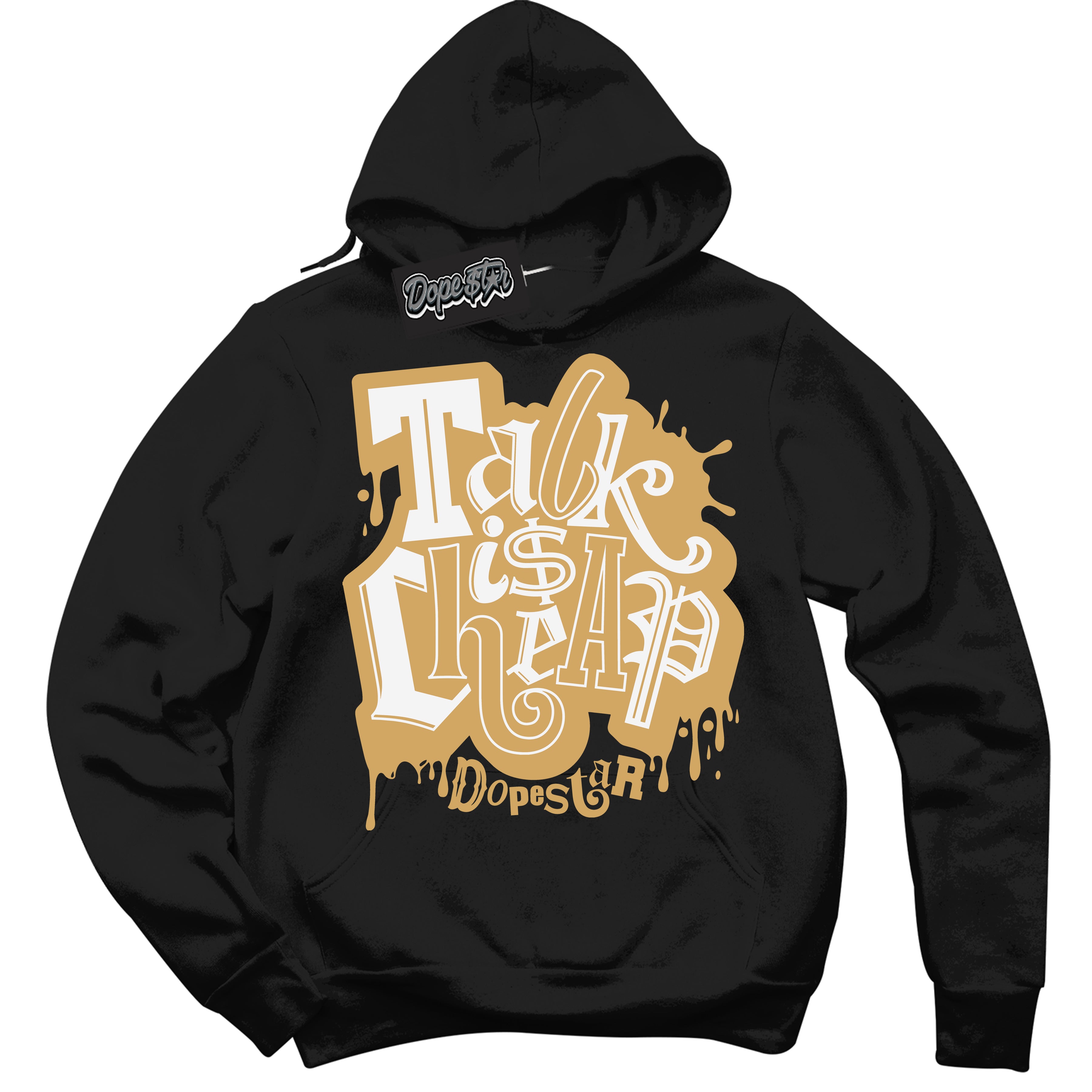Cool Black Hoodie with “ Talk Is Cheap ” design that Perfectly Matches Craft Paris 6s Jordans.