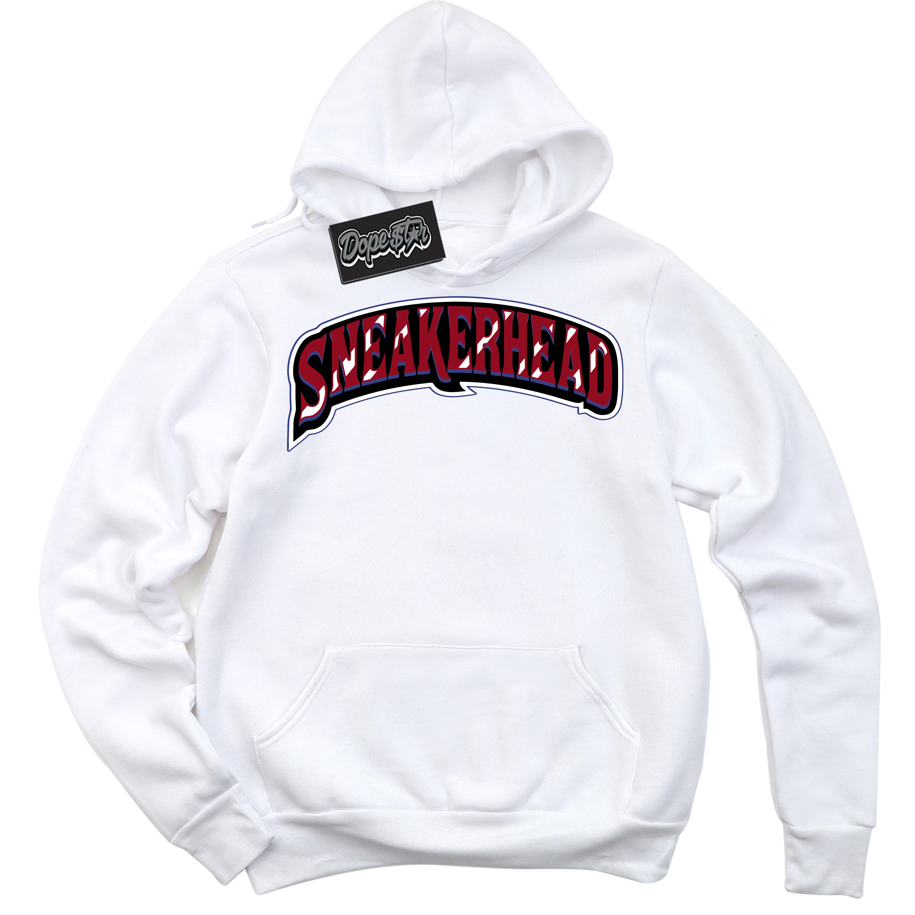 Cool White Hoodie with “ Sneakerhead ” design that Perfectly Matches Playoffs 8s Sneakers.