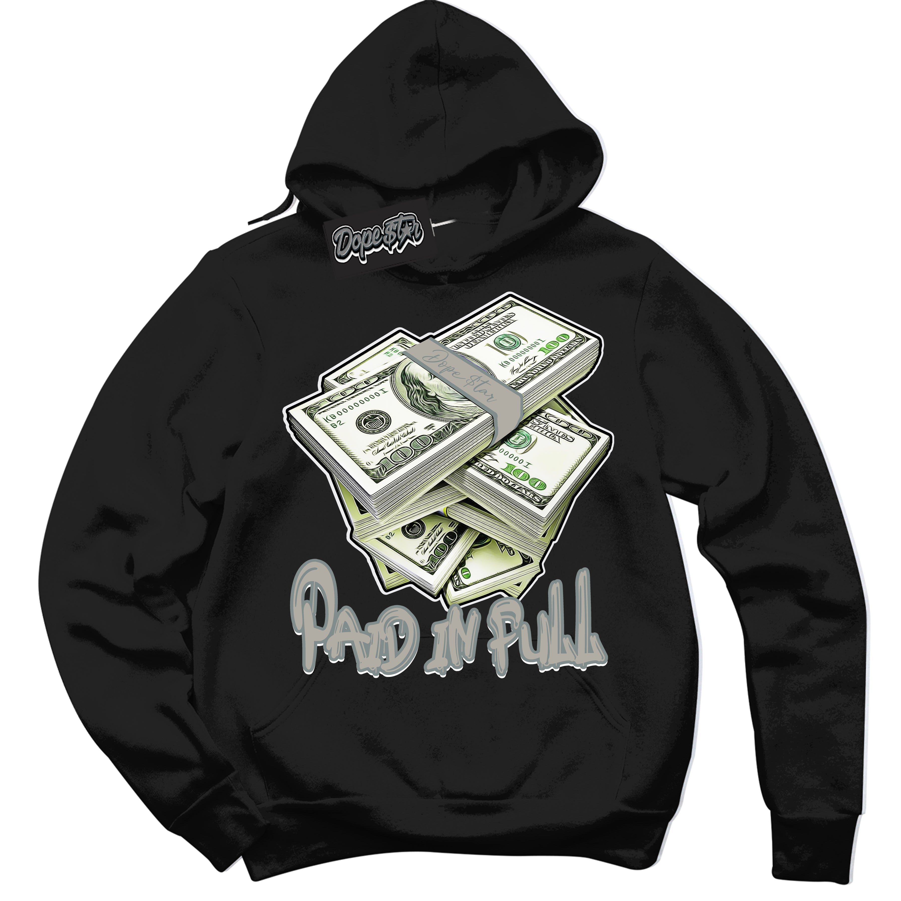 AJ9 Retro Cool Grey ‘Paid In Full’ – Black Streetwear Hoodie | Sneaker Matching sweatshirt for AJ9 Retro Cool Grey | Men's and Women's Streetwear Graphic Hoodie by Sneaker Shirts Outlet
