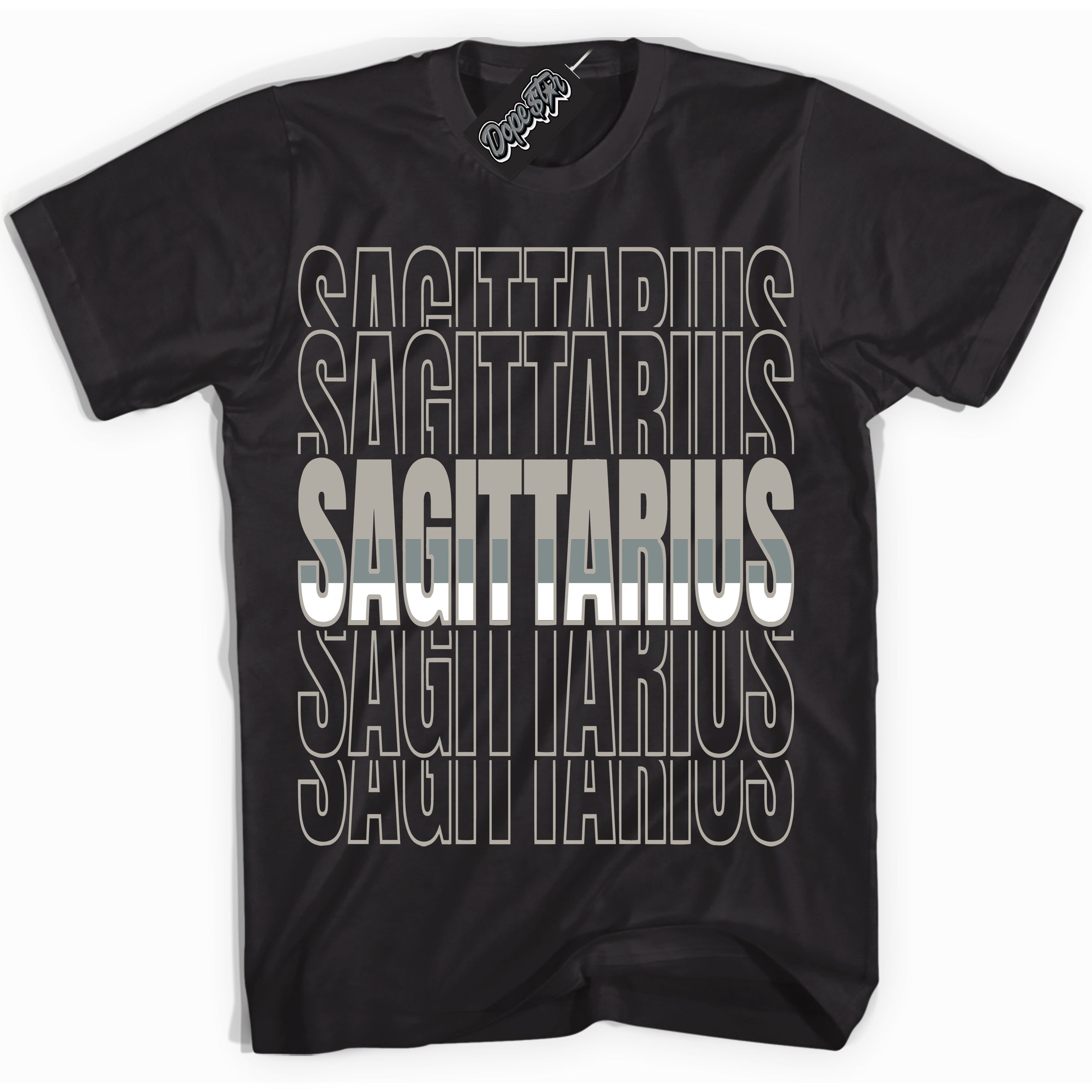 AJ9 Retro Cool Grey ‘Sagittarius’ – Black Streetwear T-Shirt | Sneaker Matching shirt for AJ9 Retro Cool Grey | Men's and Women's Streetwear Graphic Tee by Sneaker Shirts Outlet.
