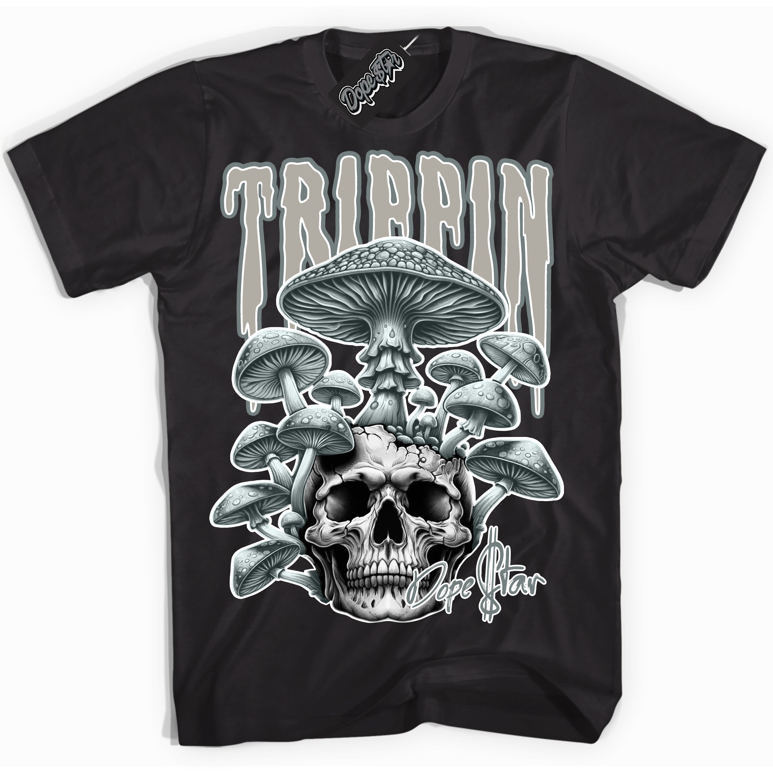AJ9 Retro Cool Grey ‘Trippin’ – Black Streetwear T-Shirt | Sneaker Matching shirt for AJ9 Retro Cool Grey | Men's and Women's Streetwear Graphic Tee by Sneaker Shirts Outlet.