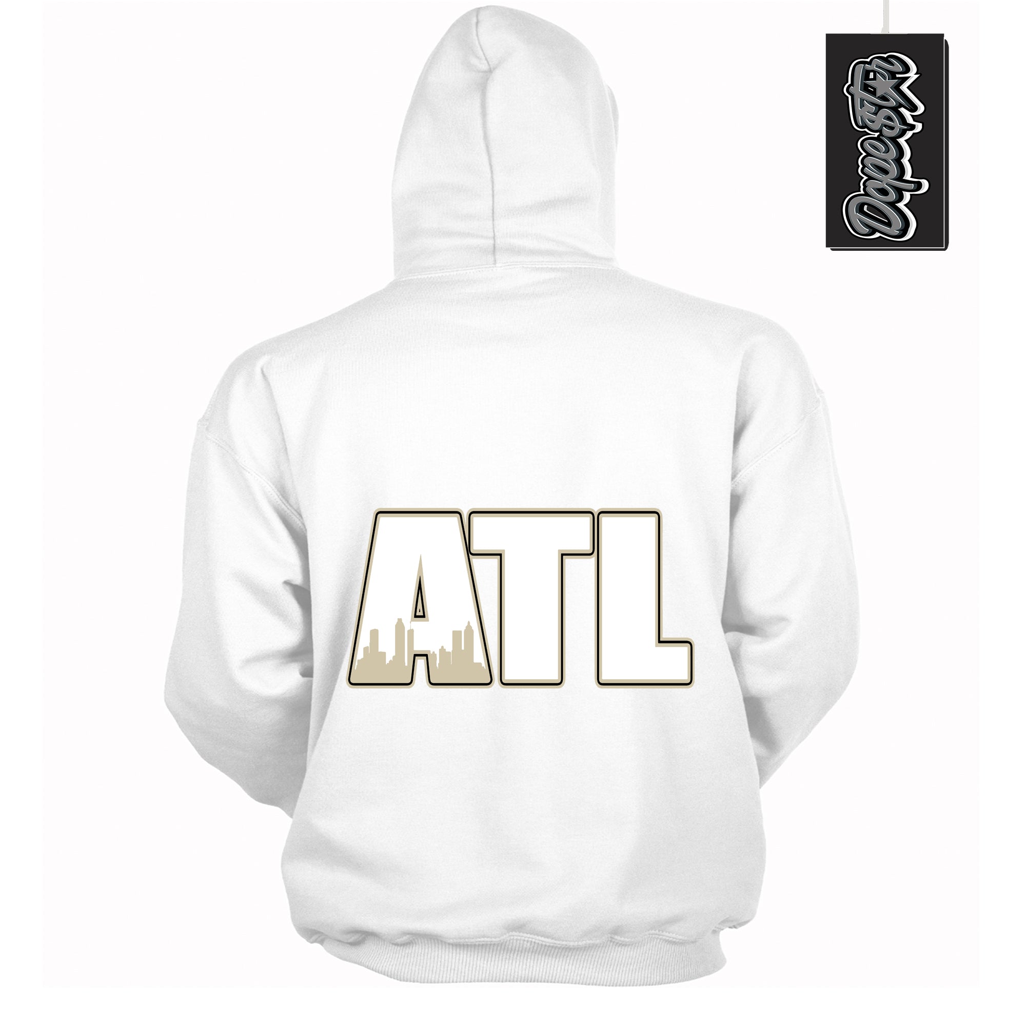 Cool White Hoodie with “ Atlanta ” design that Perfectly Matches Gratitude 11s Sneakers.