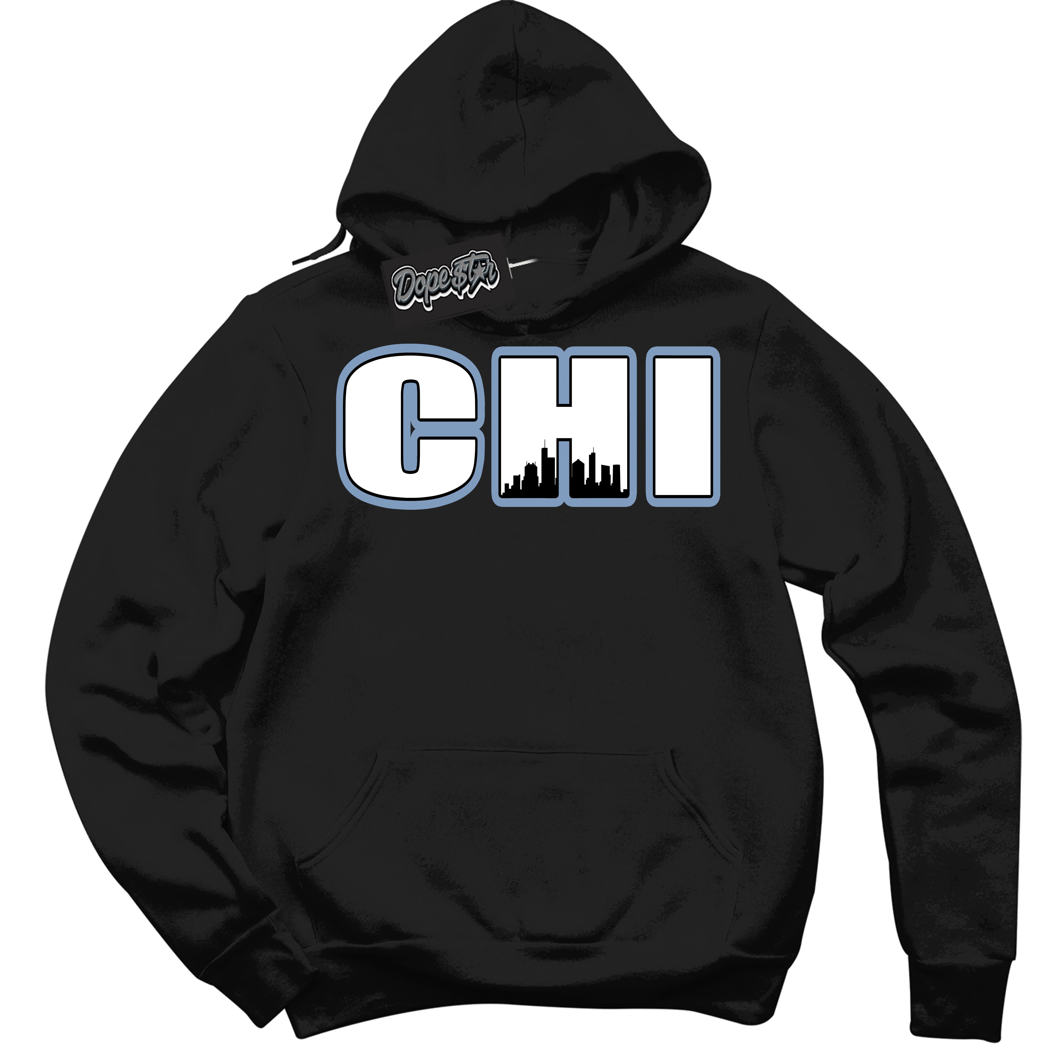 Cool Black Hoodie with “ Chicago ” design that Perfectly Matches Reverse Oreo 6s Sneakers.