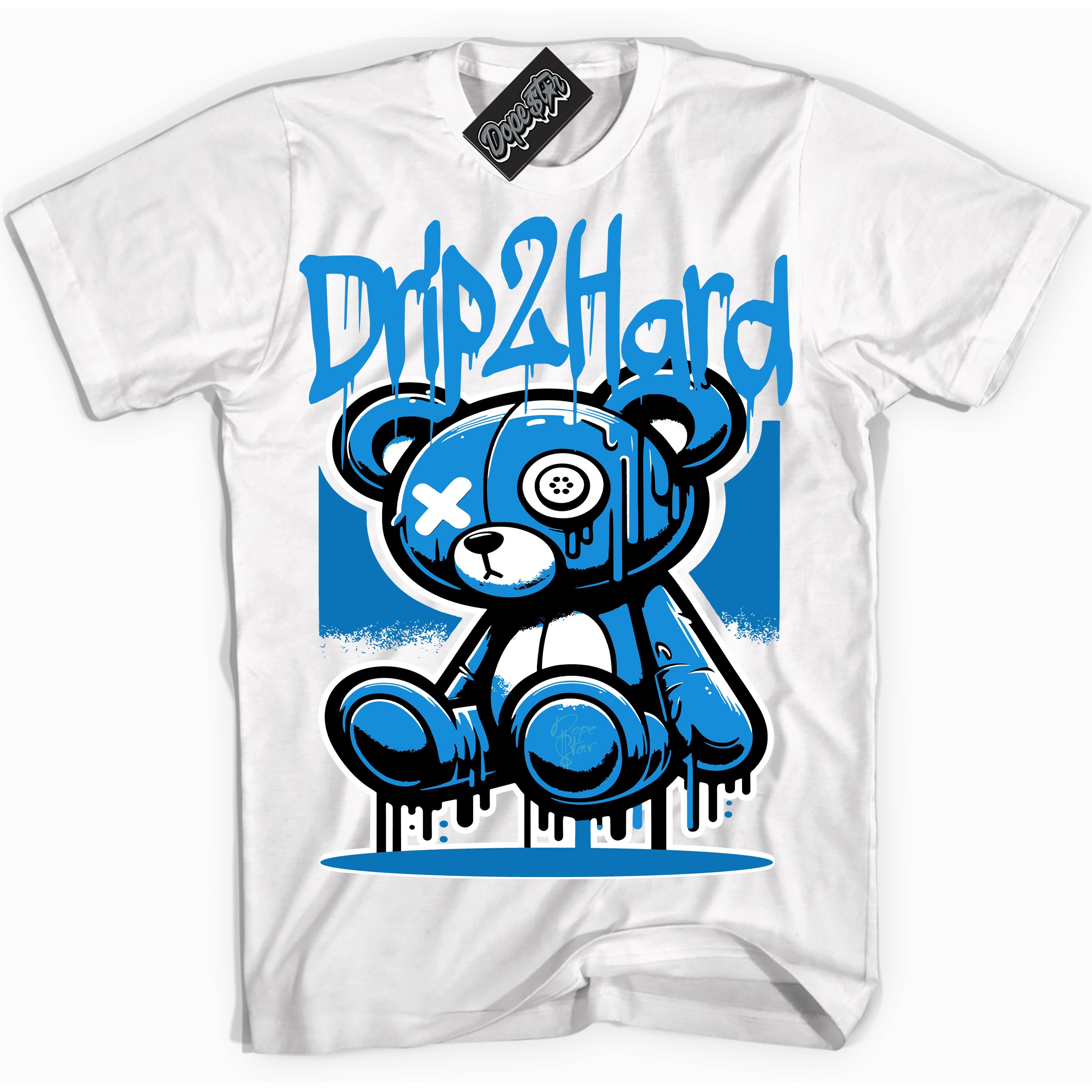 Powder Blue 9s DopeStar Shirt Drip 2 Hard Graphic - Sneaker Shirts Outlet