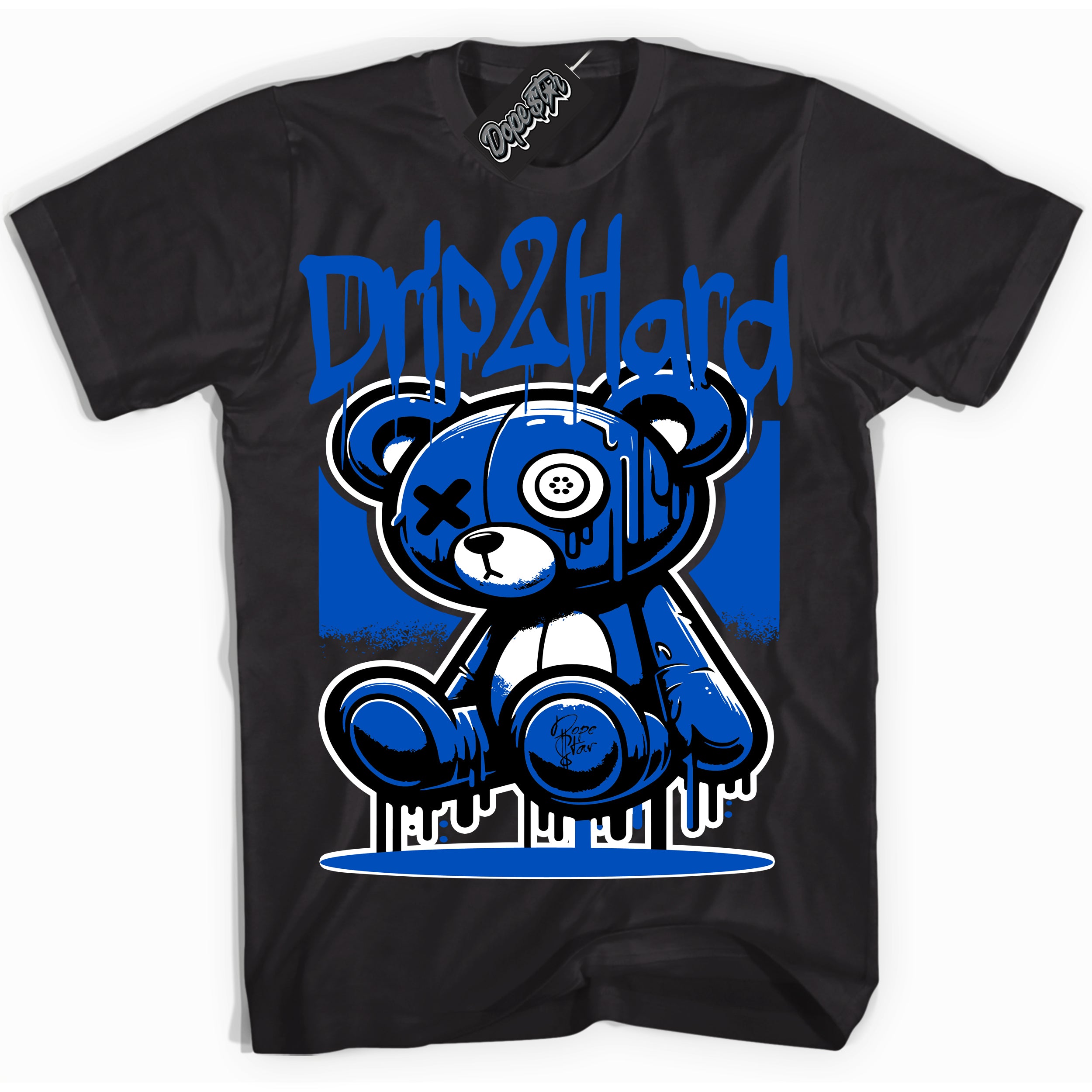 Dunk Low Astronomy Blue 'Drip 2 Hard' Shirt – Black Streetwear T-Shirt | Sneaker Matching Tee for Dunk Low Astronomy Blue | Men's & Women's Streetwear Outfit by Sneaker Shirts Outlet.