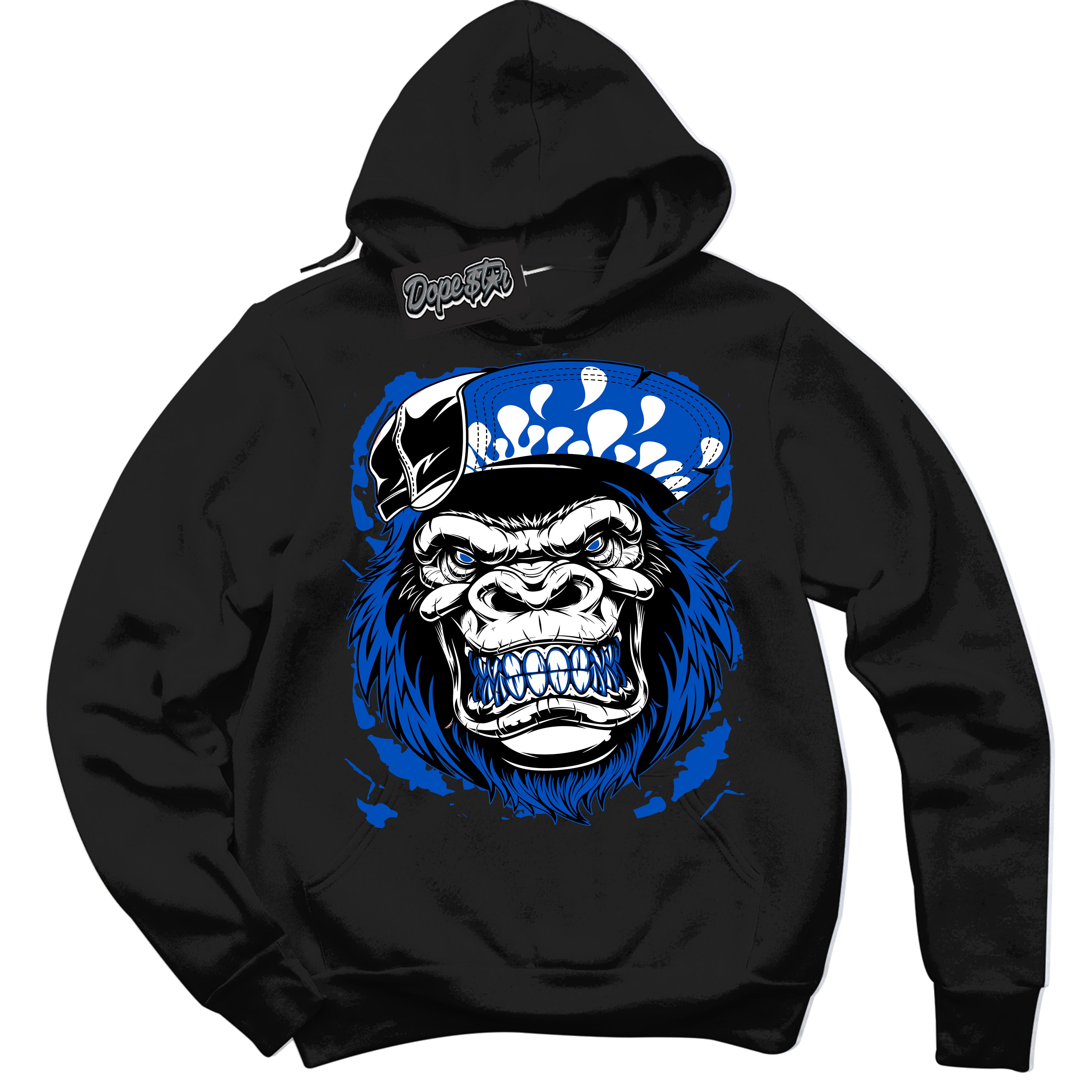 Dunk Low Astronomy Blue 'Gorilla Beast' Hoodie – Black Streetwear Sweatshirt | Sneaker Matching Hoodie for Dunk Low Astronomy Blue | Men's & Women's Streetwear Outfit by Sneaker Shirts Outlet.