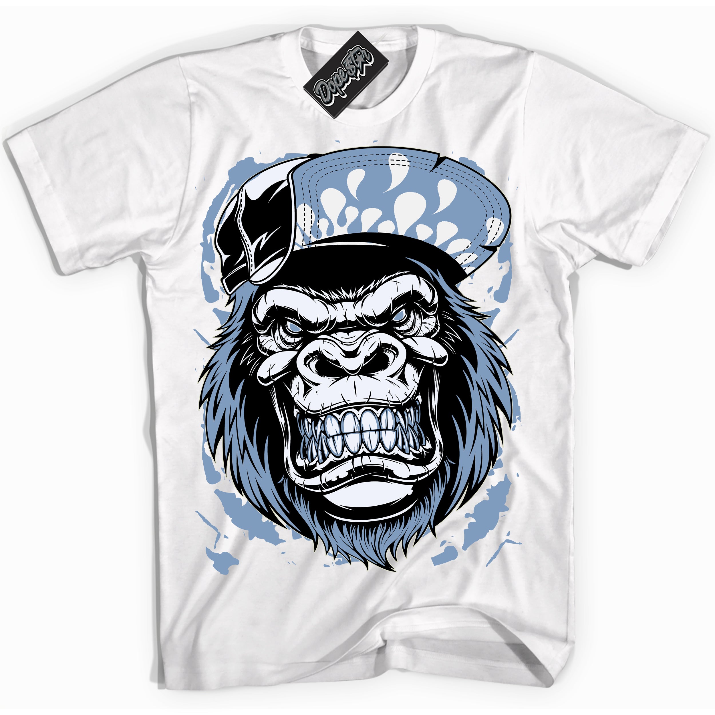 Cool White Shirt with “ Gorilla Beast” design that perfectly matches Reverse Oreo 6s Sneakers.