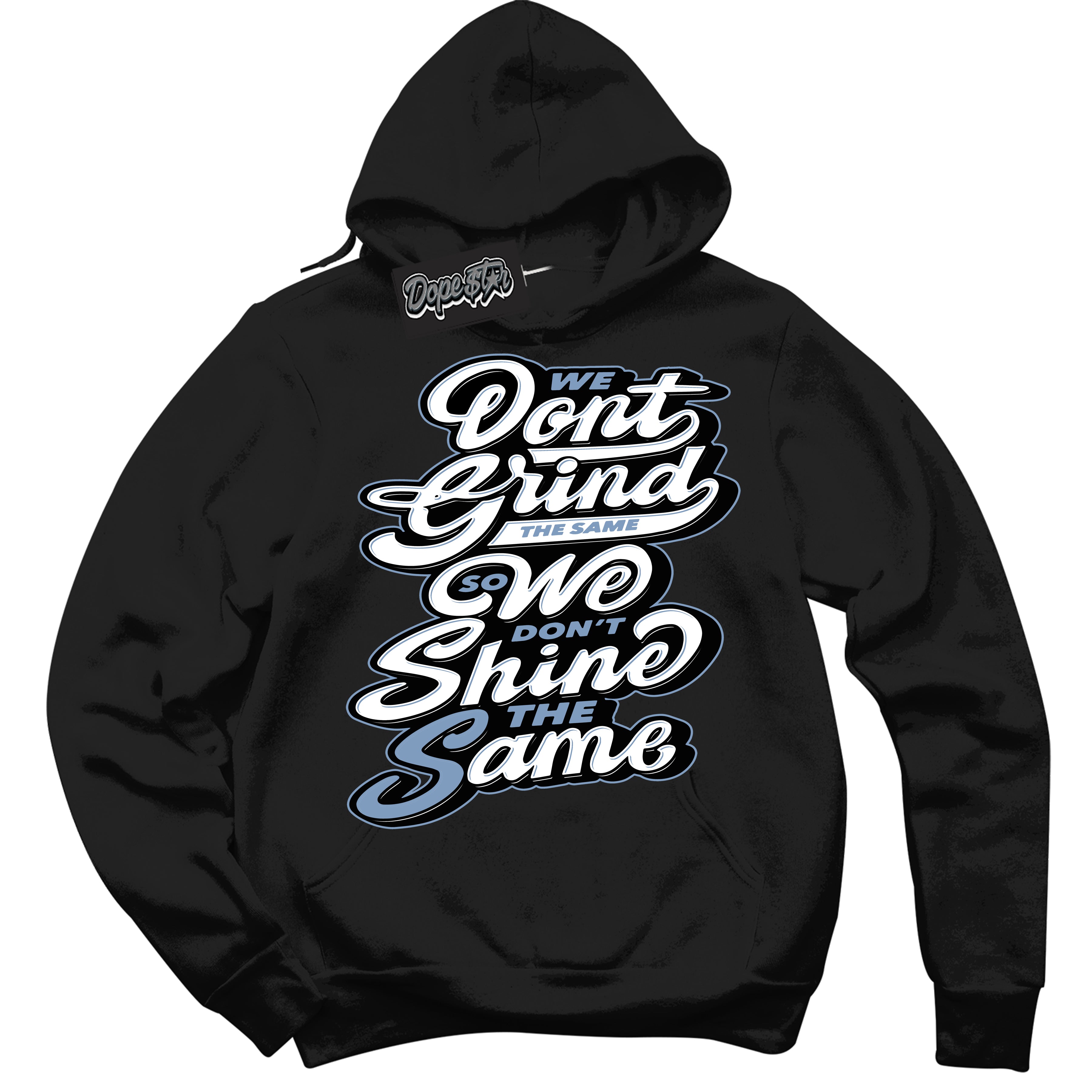 Cool Black Hoodie with “ Grind Shine ” design that Perfectly Matches Reverse Oreo 6s Sneakers.