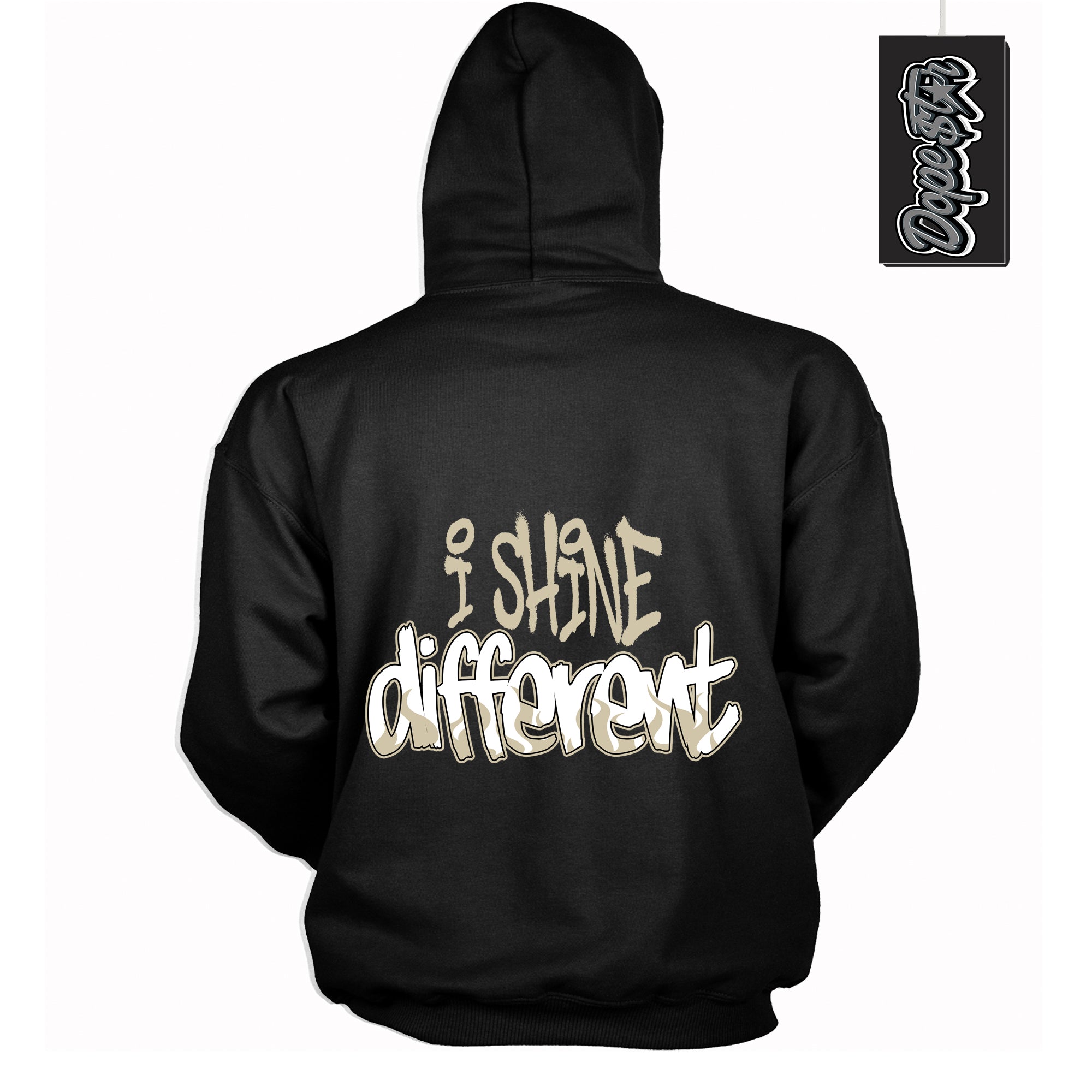 Cool Black Hoodie with “ I Shine Different ” design that Perfectly Matches Gratitude 11s Sneakers.