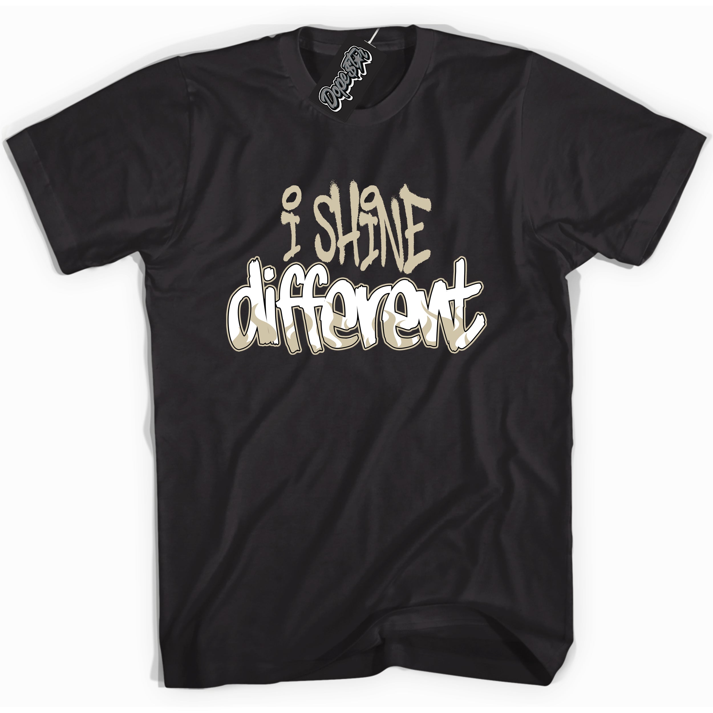 Cool Black graphic tee with “ I Shine Different ” print, that perfectly matches GRATITUDE 11s sneaker