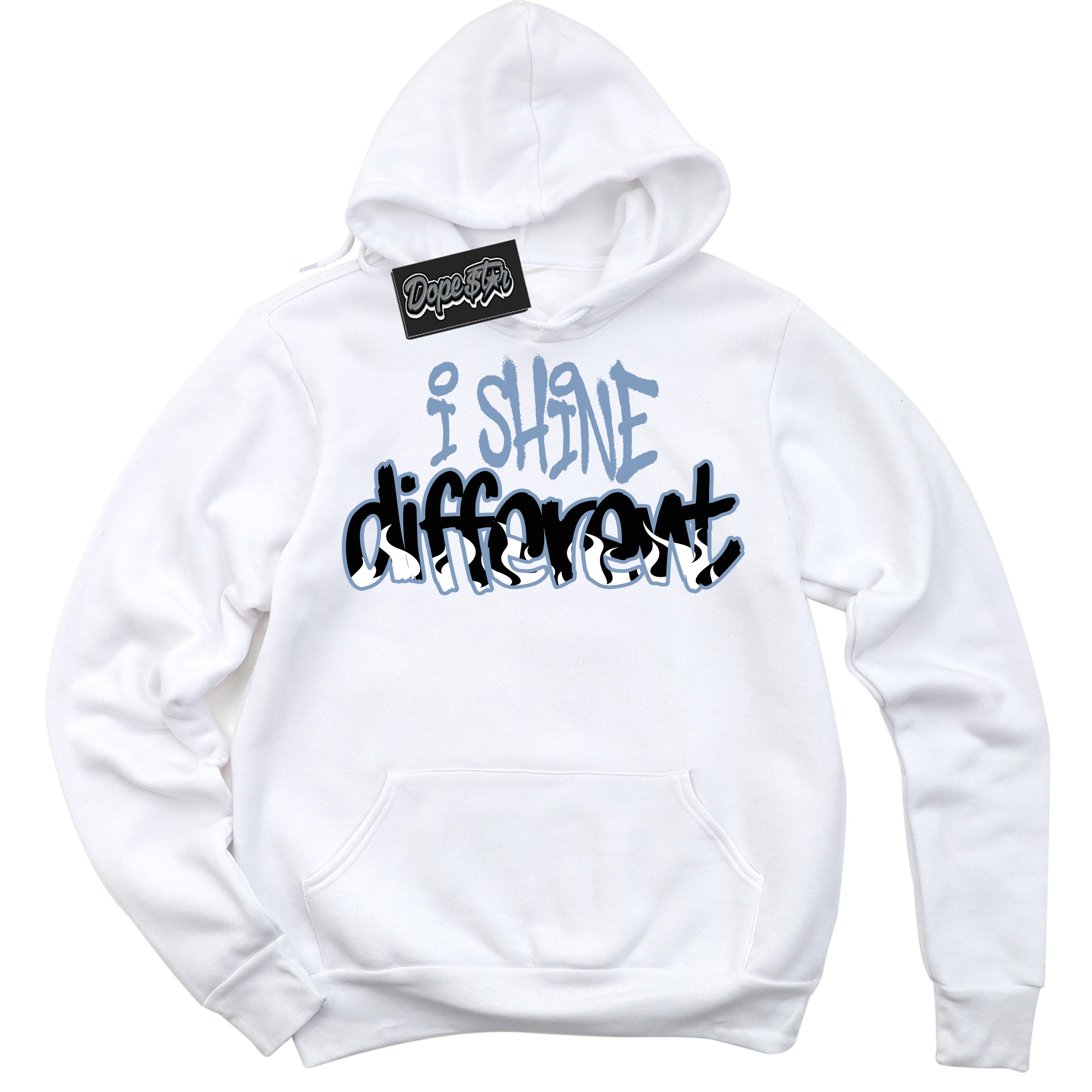 Cool White Hoodie with “ I Shine Different ” design that Perfectly Matches Reverse Oreo 6s Sneakers.