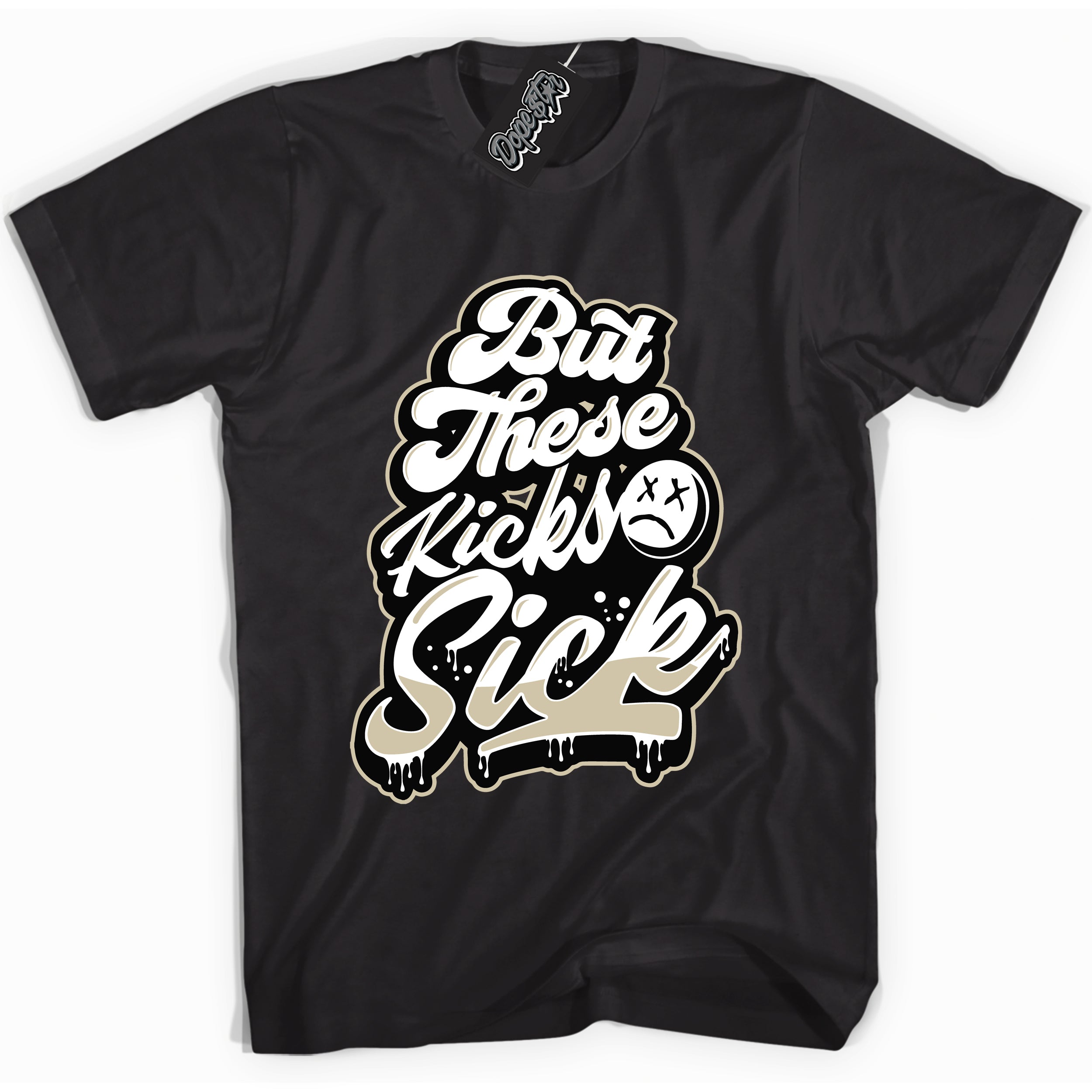 Cool Black graphic tee with “ Kicks Sick ” print, that perfectly matches GRATITUDE 11s sneakers