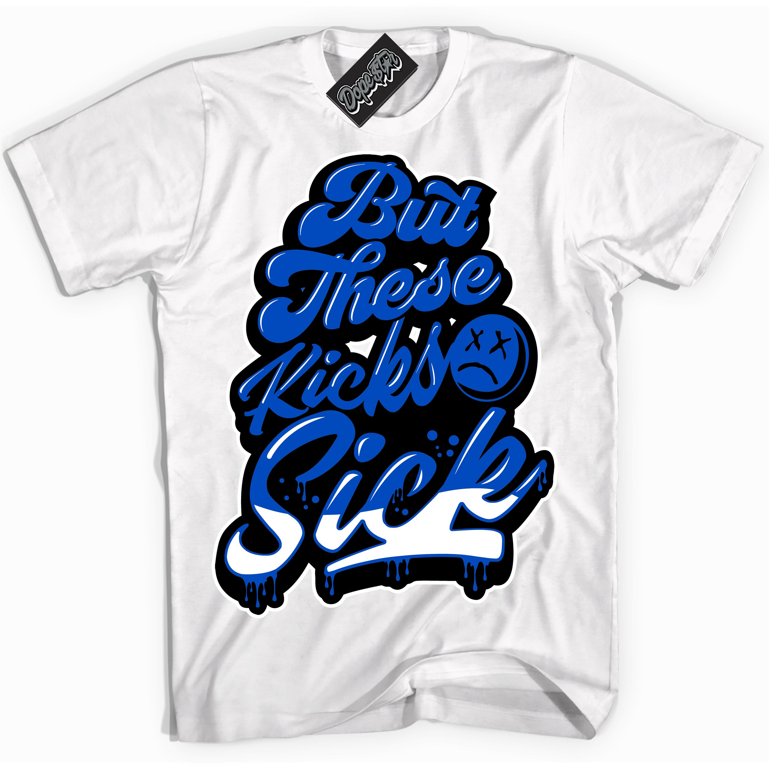 Dunk Low Astronomy Blue 'Kick Sick' Shirt – White Streetwear T-Shirt | Sneaker Matching Tee for Dunk Low Astronomy Blue | Men's & Women's Streetwear Outfit by Sneaker Shirts Outlet.