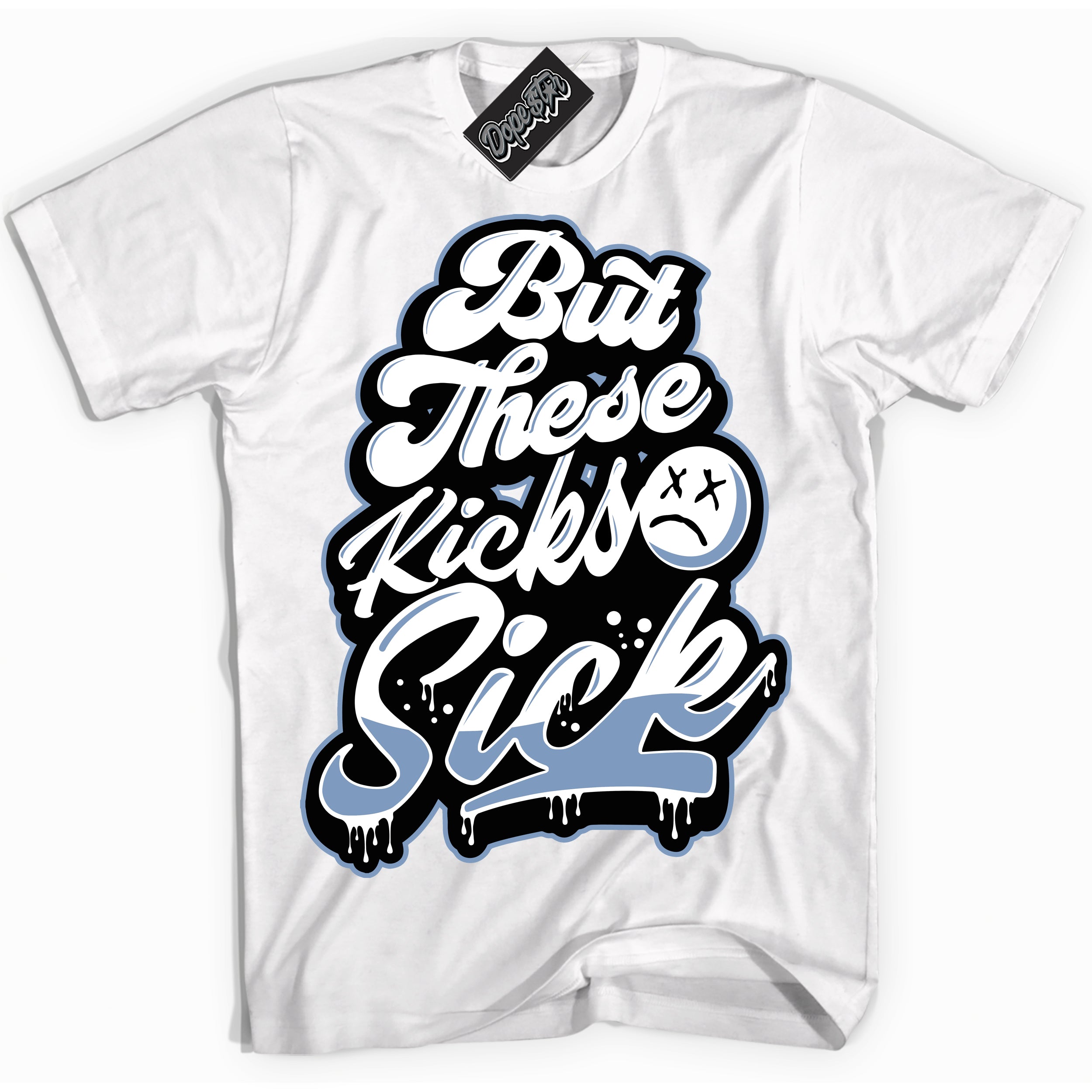 Cool White Shirt with “ Kick Sick” design that perfectly matches Reverse Oreo 6s Sneakers.