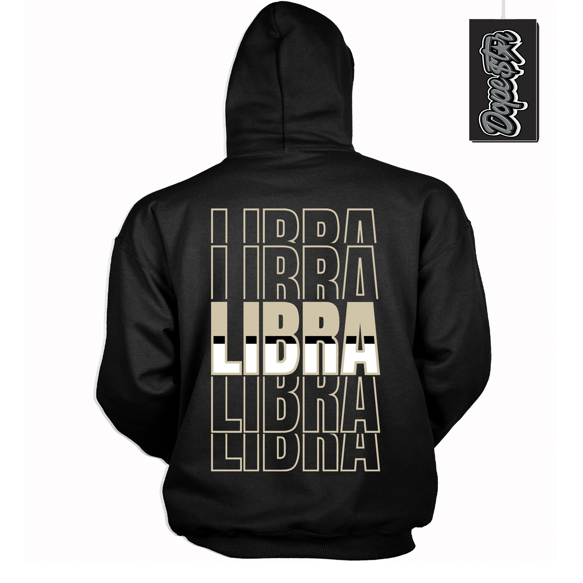 Cool Black Hoodie with “ Libra ” design that Perfectly Matches Gratitude 11s Sneakers.