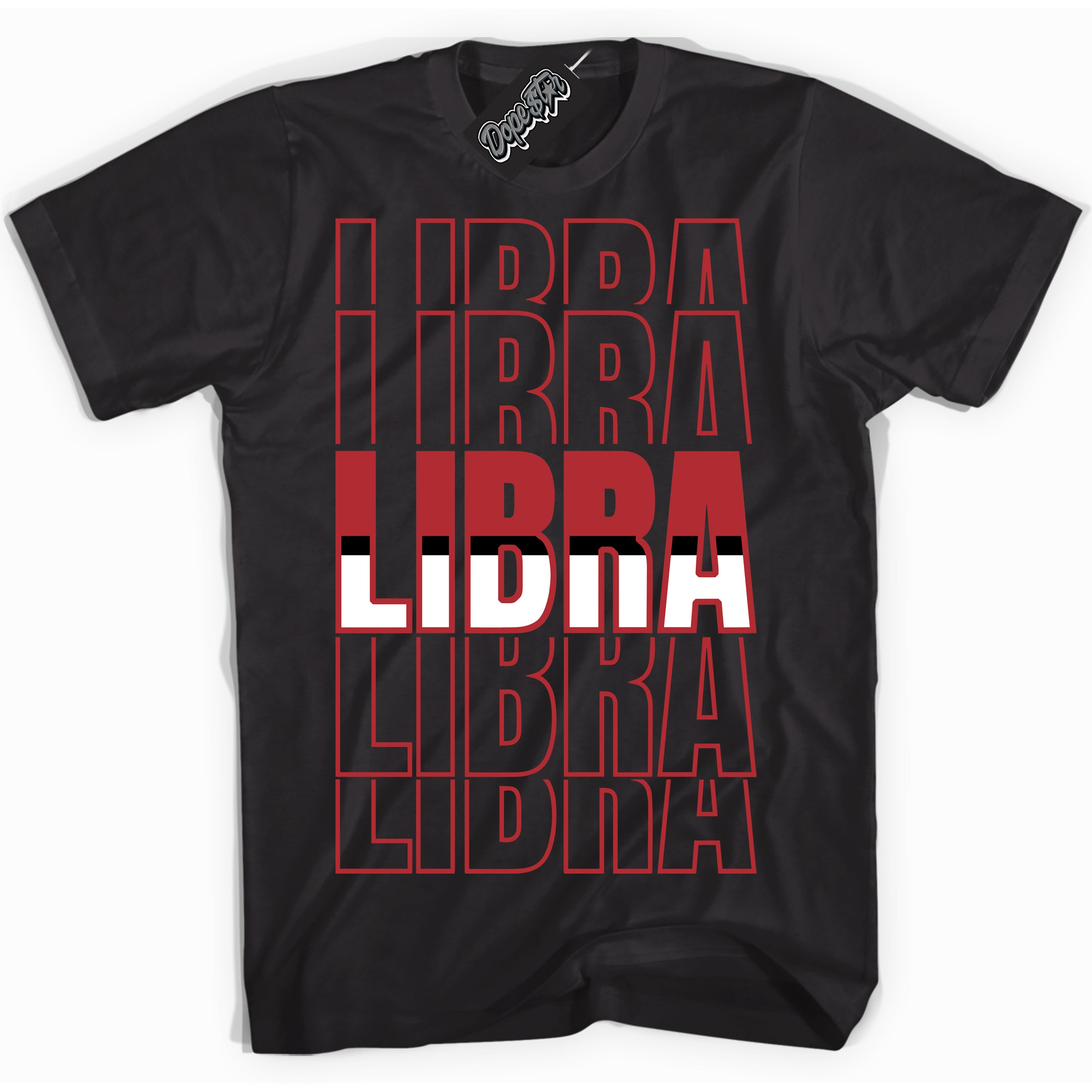 Cool Black graphic tee with “ Libra ” print, that perfectly matches Lost And Found 1s sneakers
