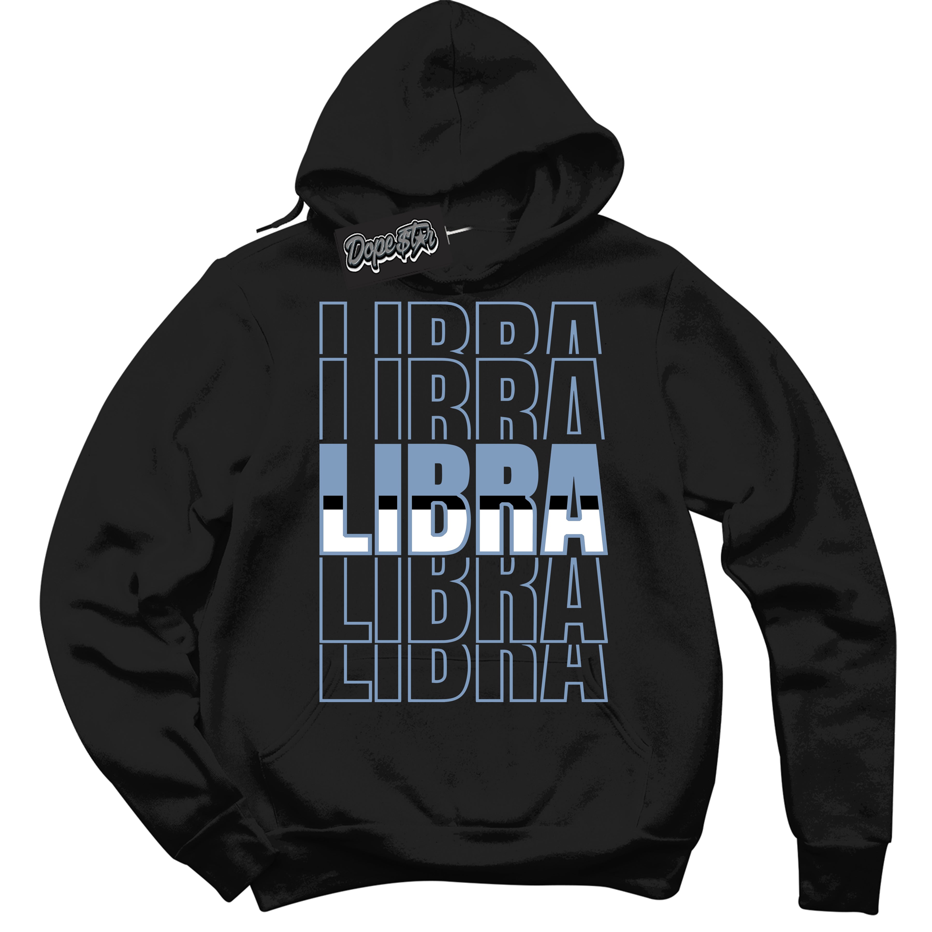 Cool Black Hoodie with “ Libra ” design that Perfectly Matches Reverse Oreo 6s Sneakers.