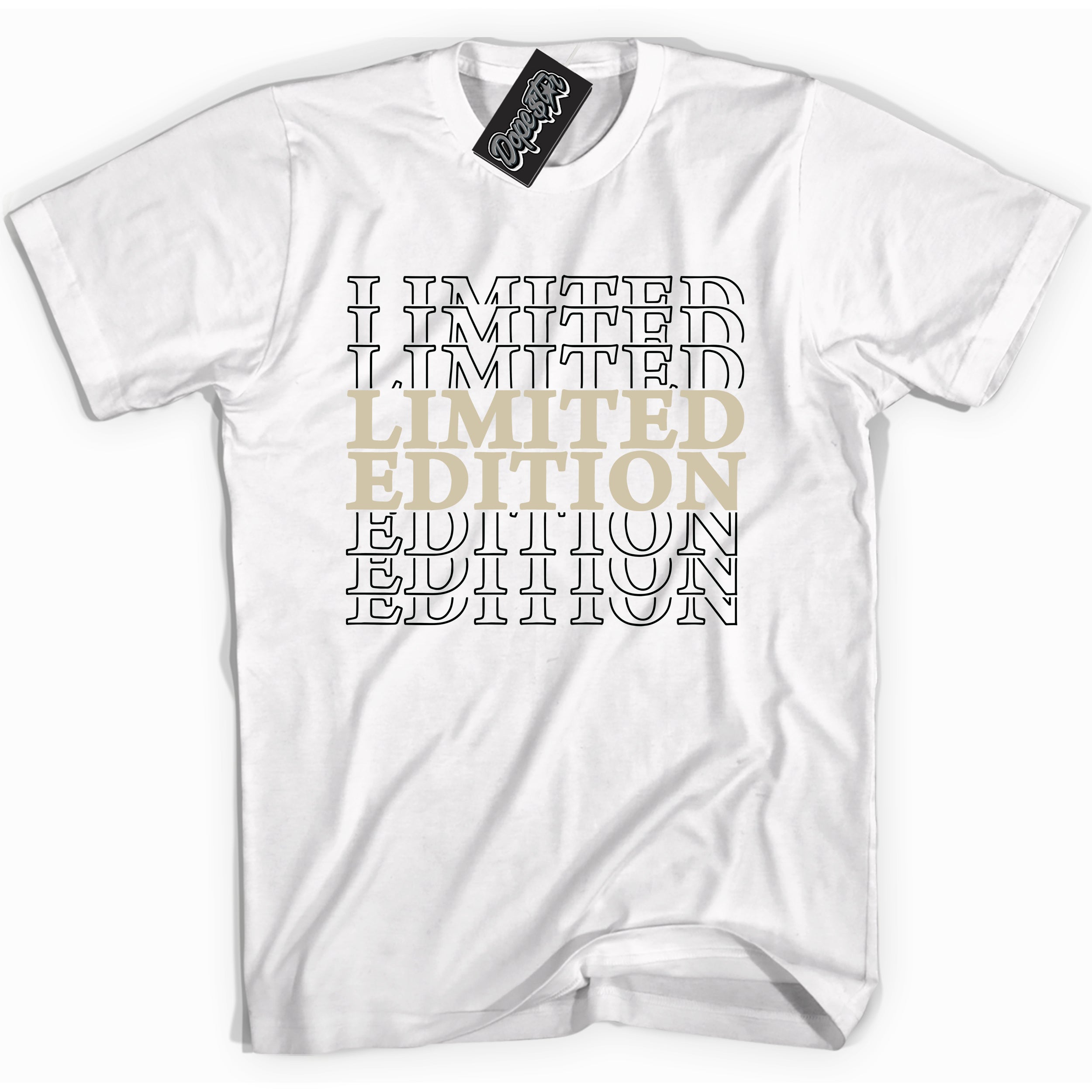 Cool White graphic tee with “ Limited Edition ” print, that perfectly matches AIR JORDAN 11 GRATITUDE sneakers