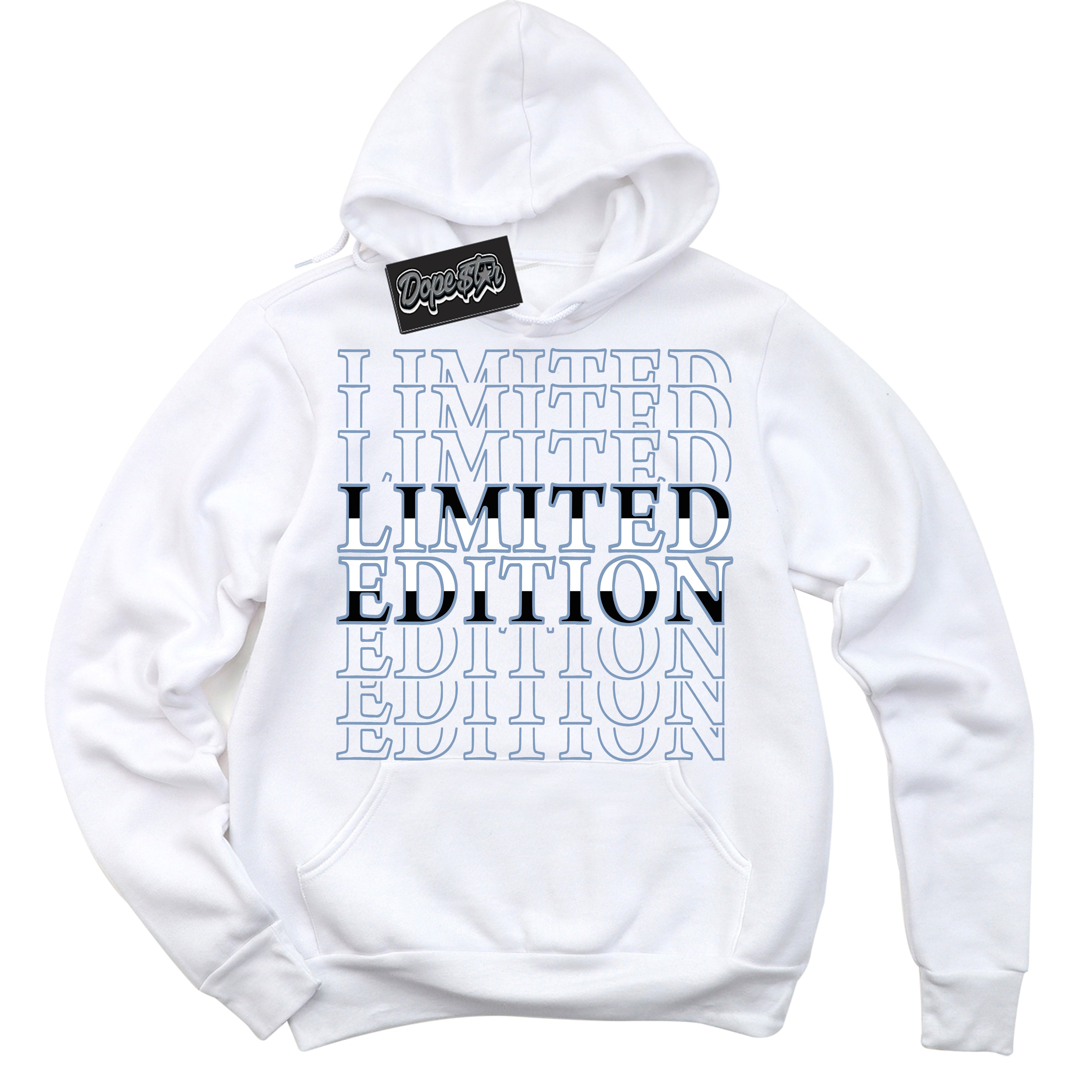Cool White Hoodie with “ Limited Edition ” design that Perfectly Matches Reverse Oreo 6s Sneakers.