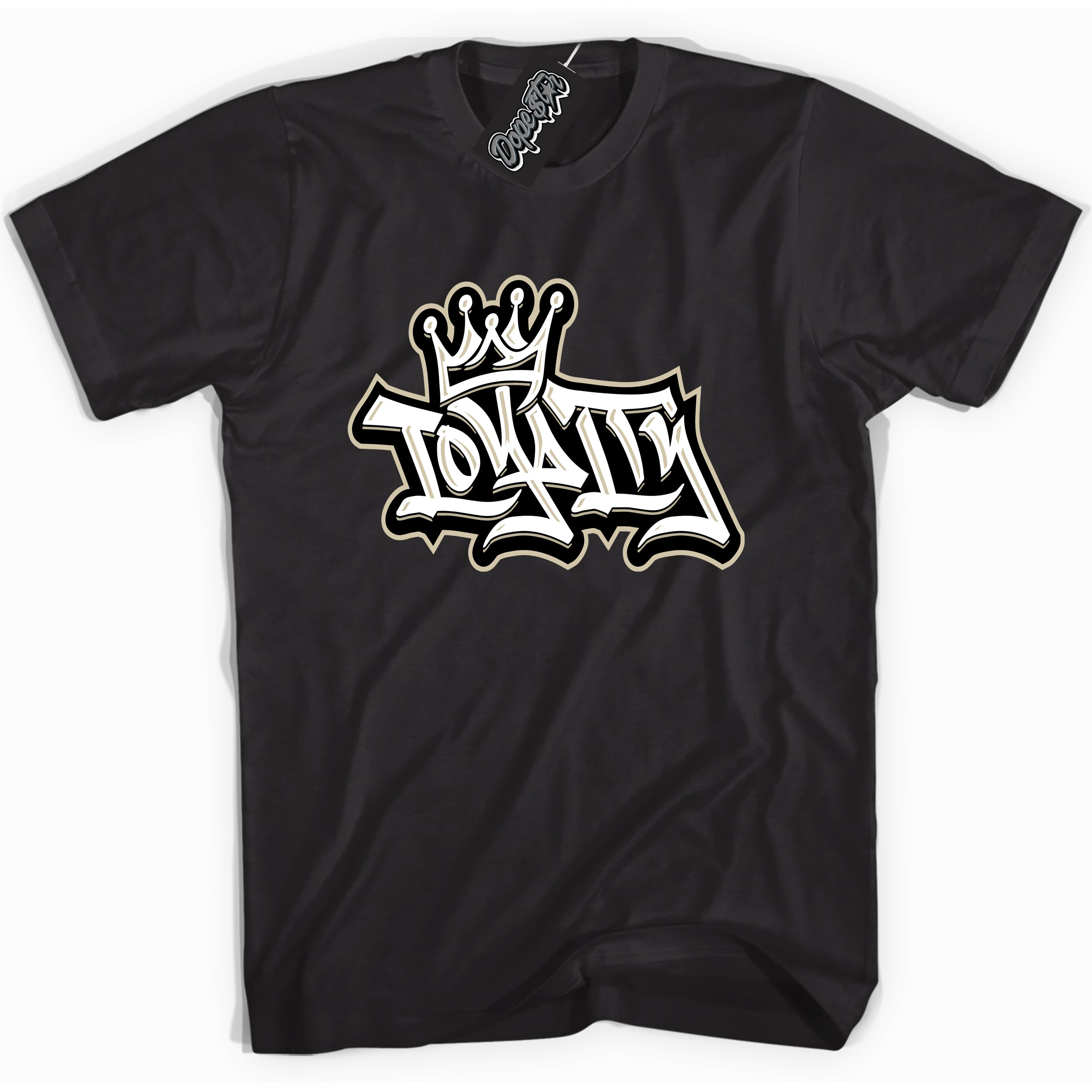 Cool Black Shirt with “ Loyalty Crown” design that perfectly matches Gratitude 11s Sneakers.