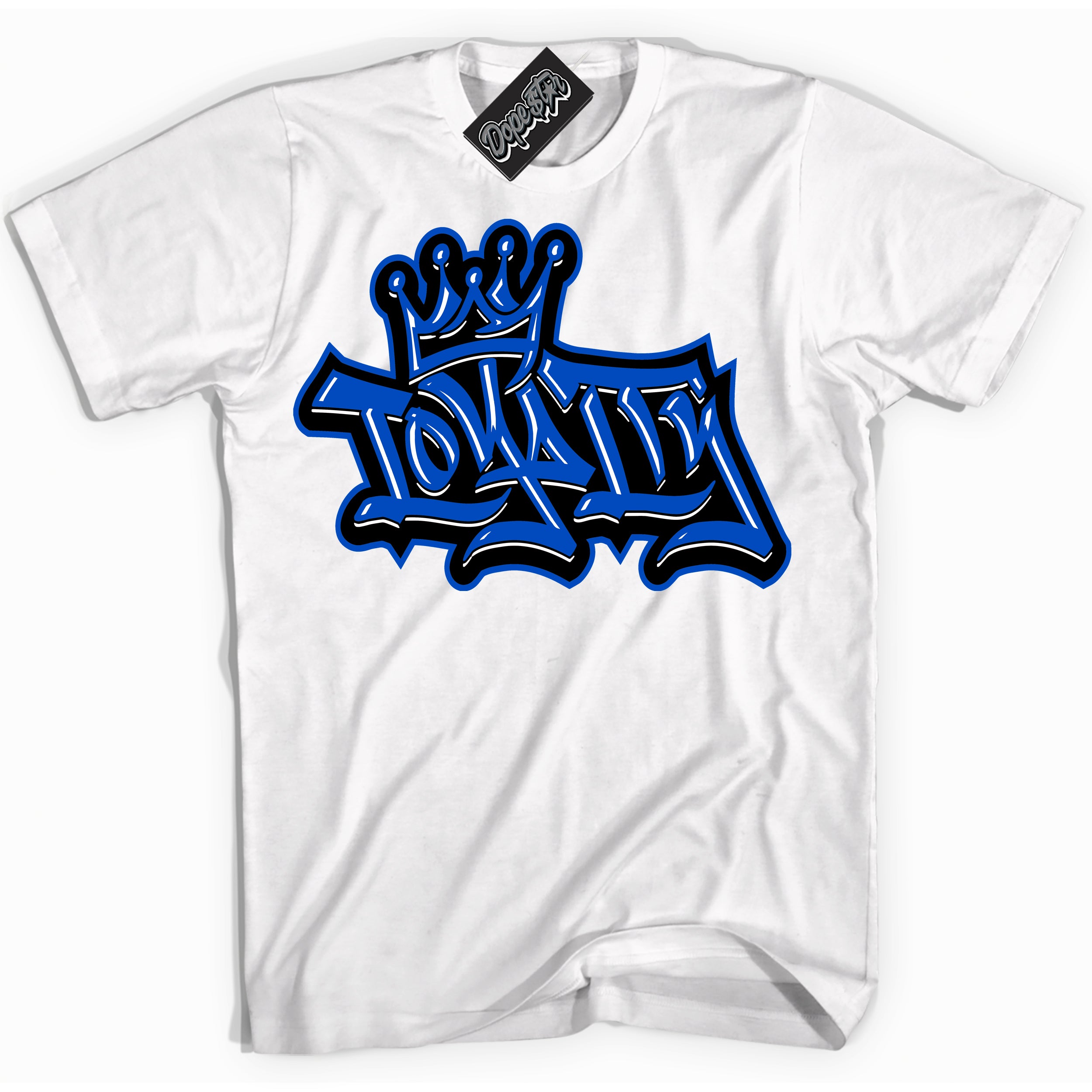 Dunk Low Astronomy Blue 'Loyalty Crown' Shirt – White Streetwear T-Shirt | Sneaker Matching Tee for Dunk Low Astronomy Blue | Men's & Women's Streetwear Outfit by Sneaker Shirts Outlet.