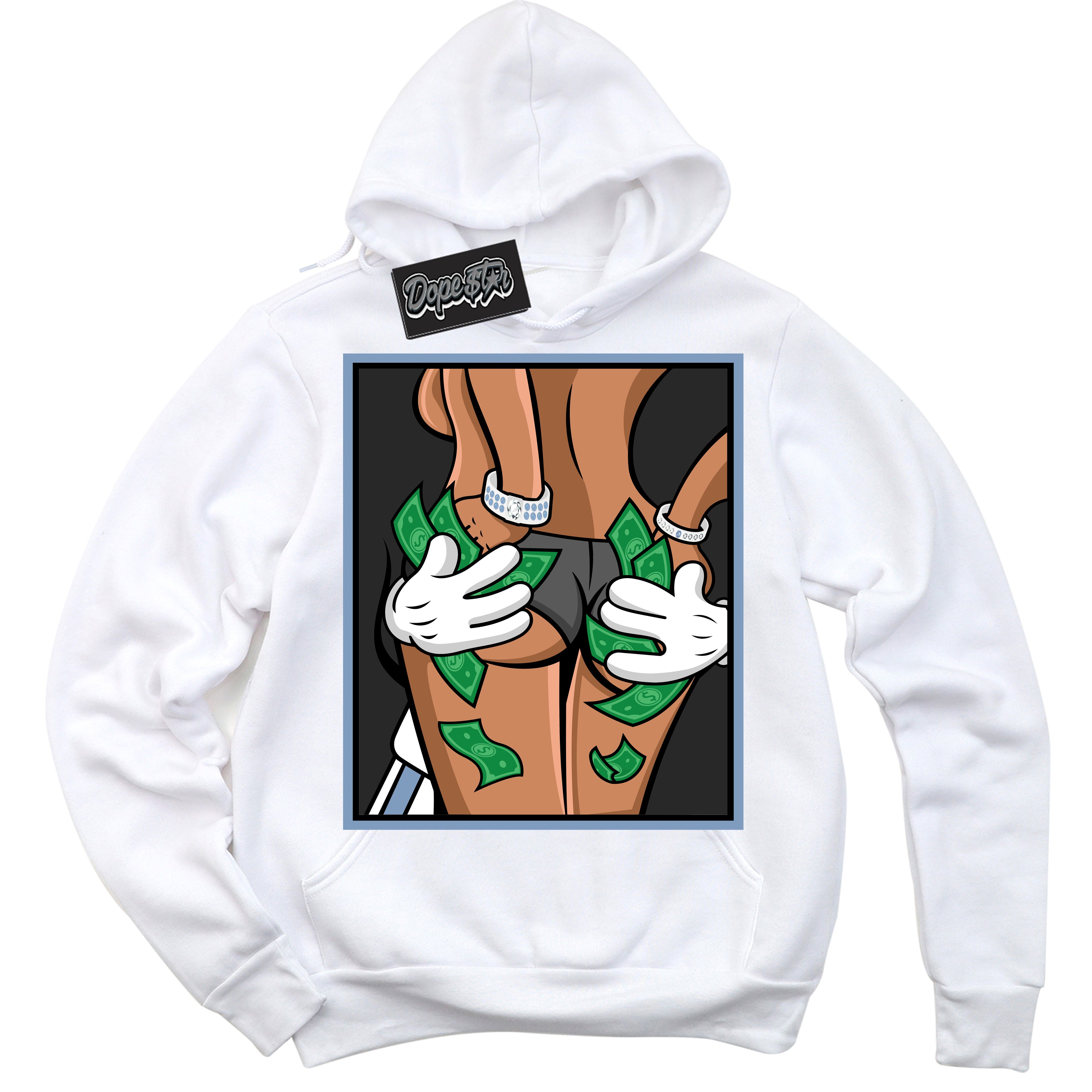Cool White Hoodie with “ Money Hands ” design that Perfectly Matches Reverse Oreo 6s Sneakers.