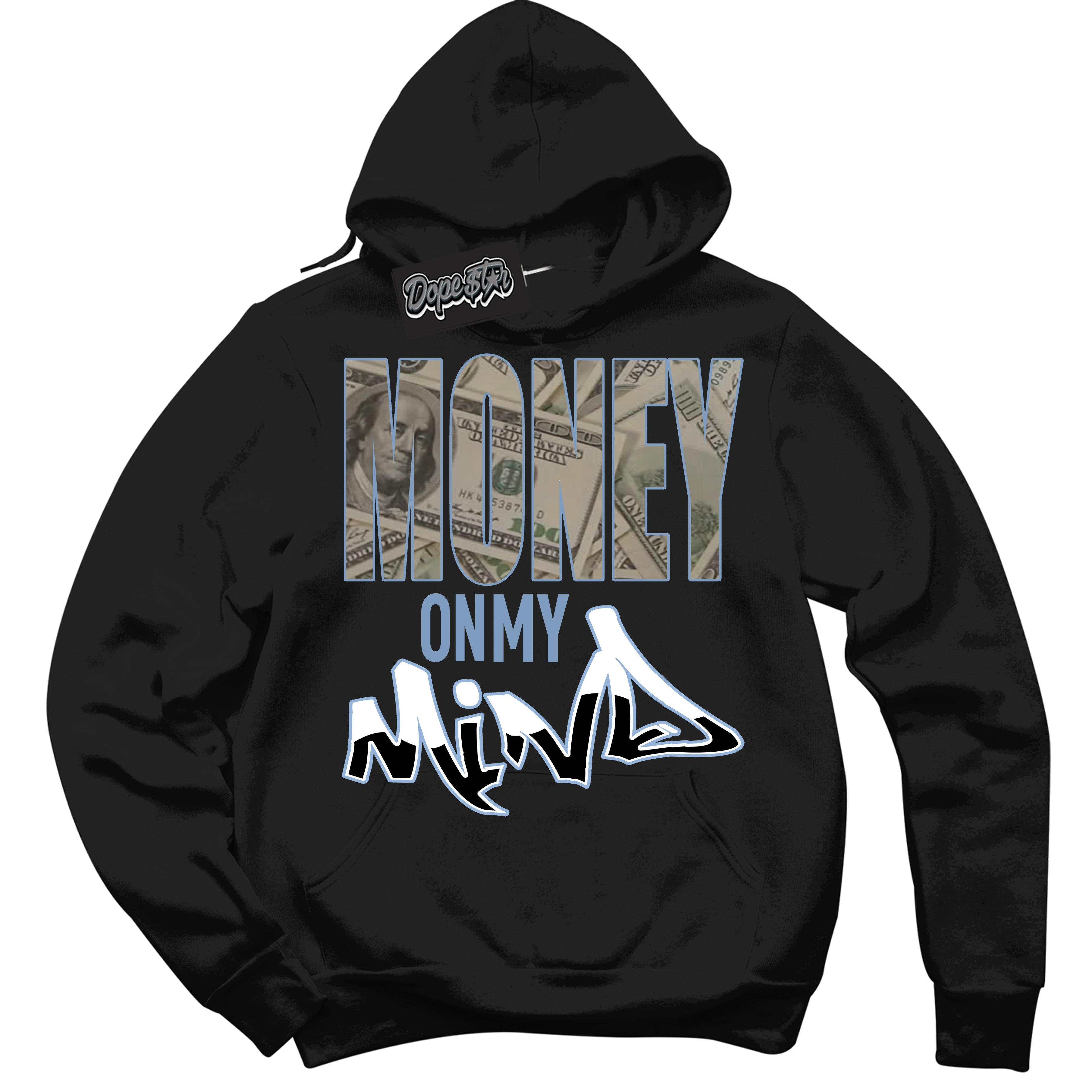 Cool Black Hoodie with “ Money On My Mind ” design that Perfectly Matches Reverse Oreo 6s Sneakers.