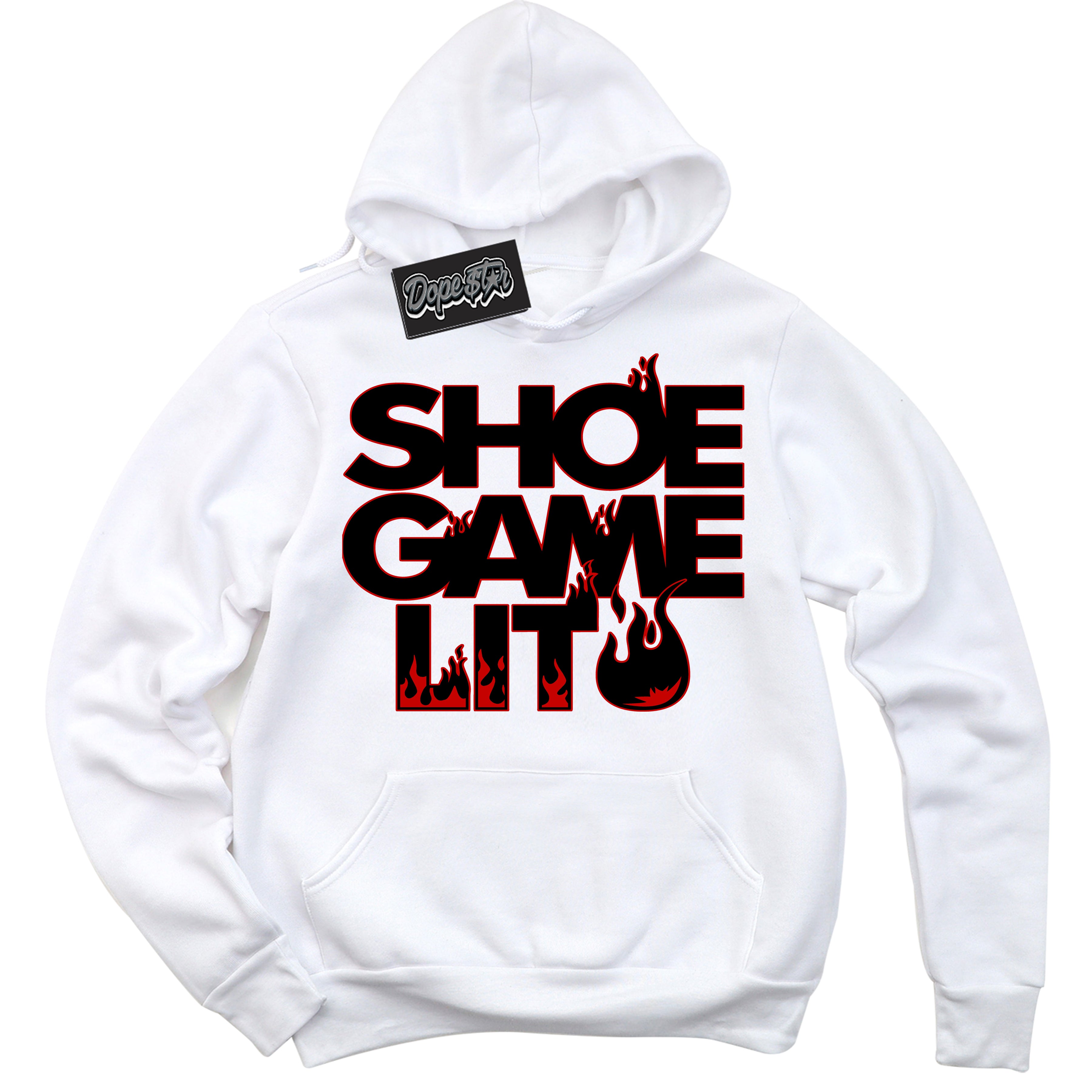 Cool White Hoodie with “ Shoe Game Lit ” design that Perfectly Matches RTFKT X ND Genesis.