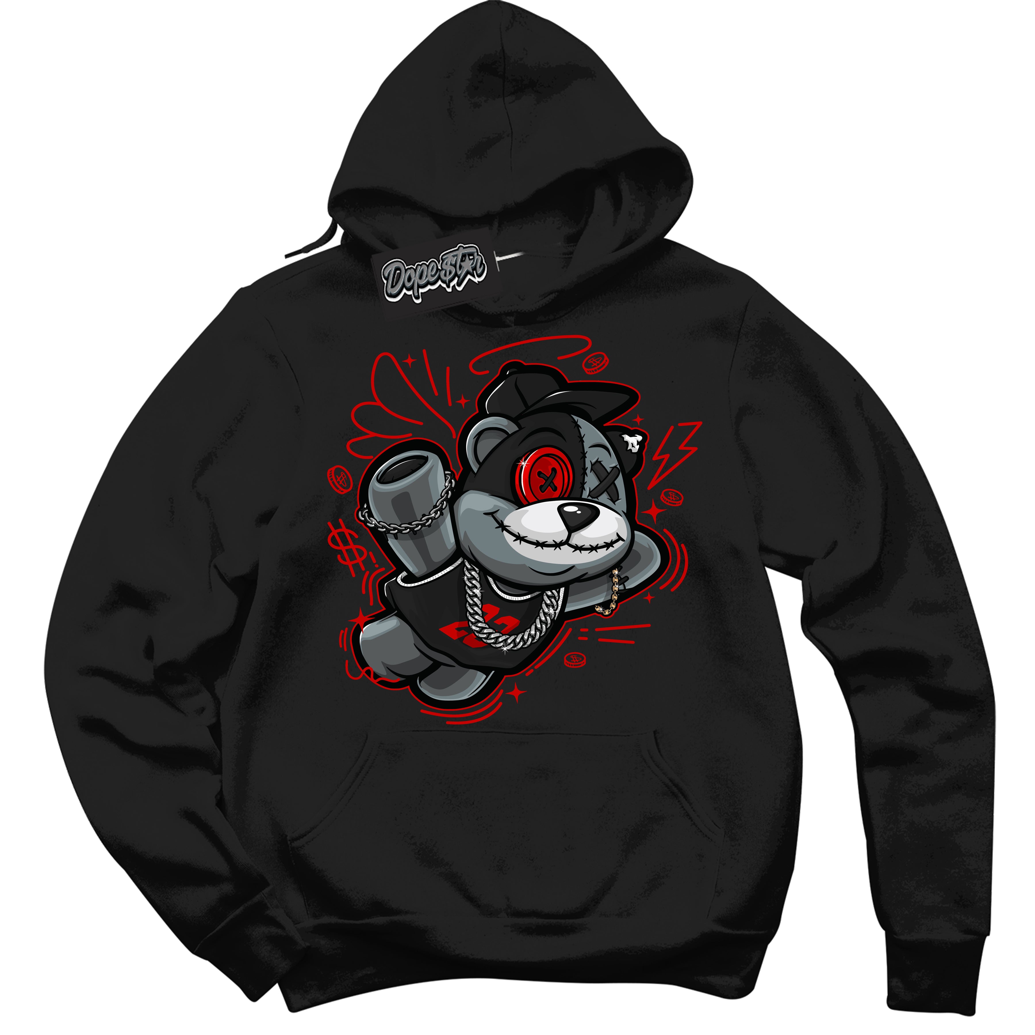Cool Black Hoodie with “ Slam Dunk Bear ” design that Perfectly Matches RTFKT X ND Genesis.