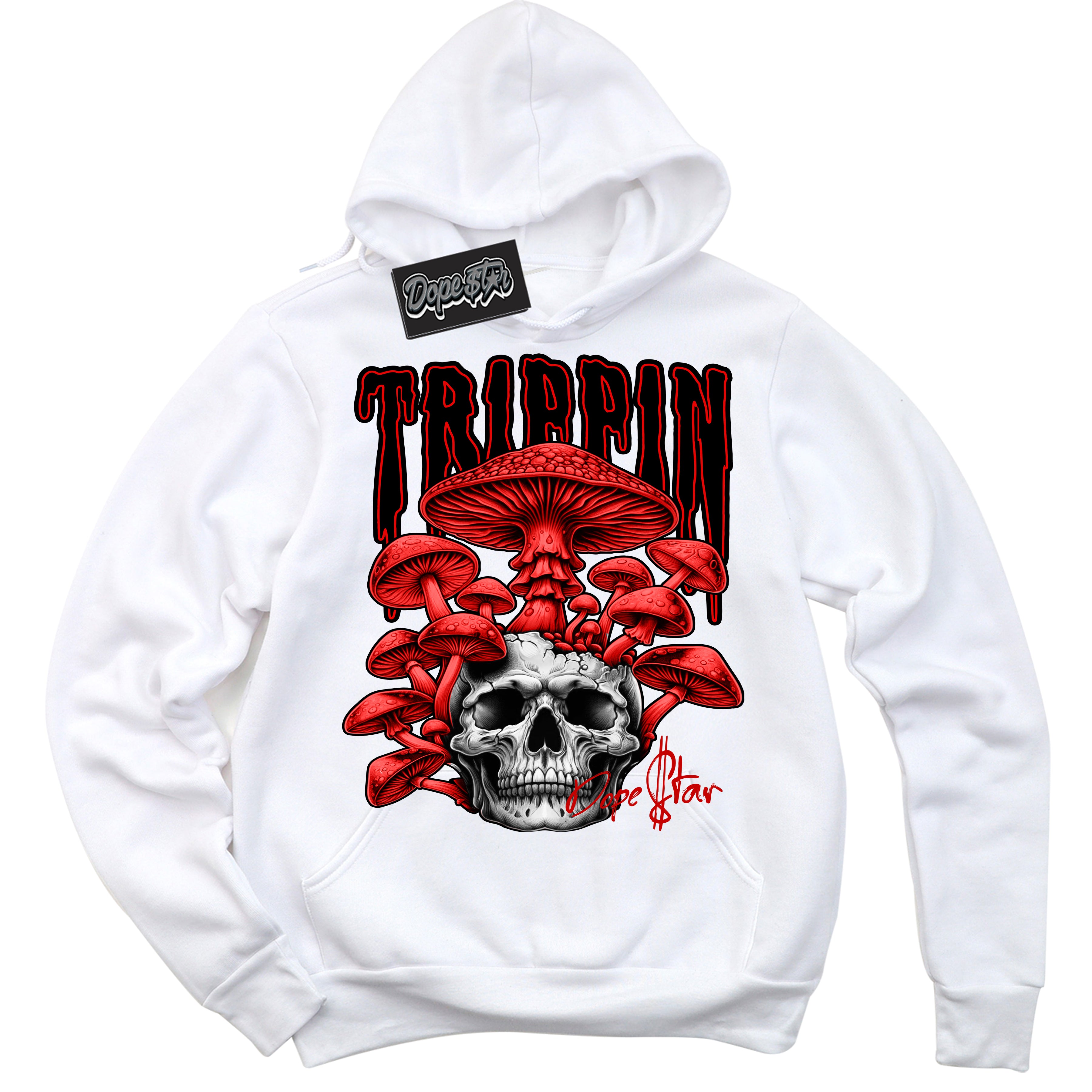Cool White Hoodie with “ Trippin ” design that Perfectly Matches RTFKT X ND Genesis.
