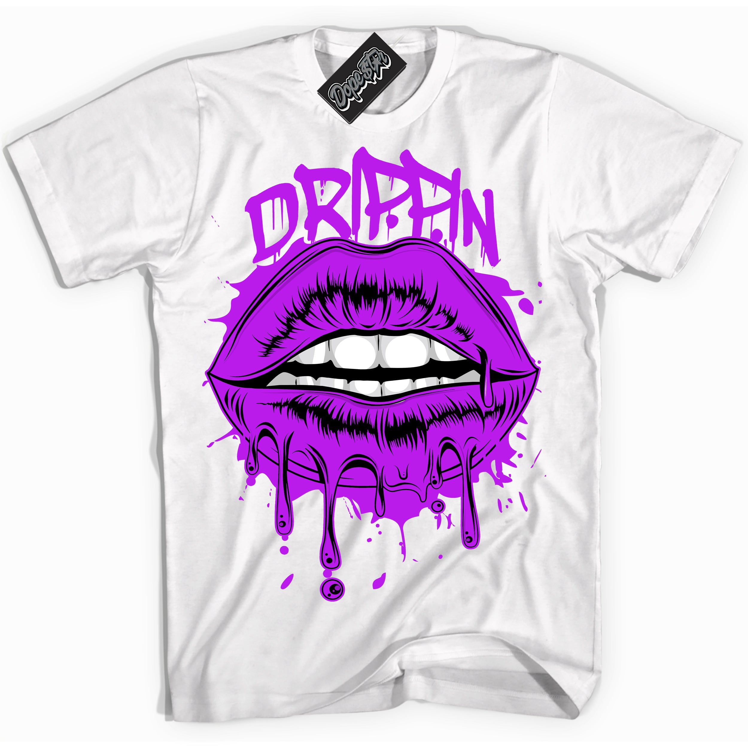 Cool White Shirt with “ Drippin” design that perfectly matches RTKT Genesis Dunk Sneakers.