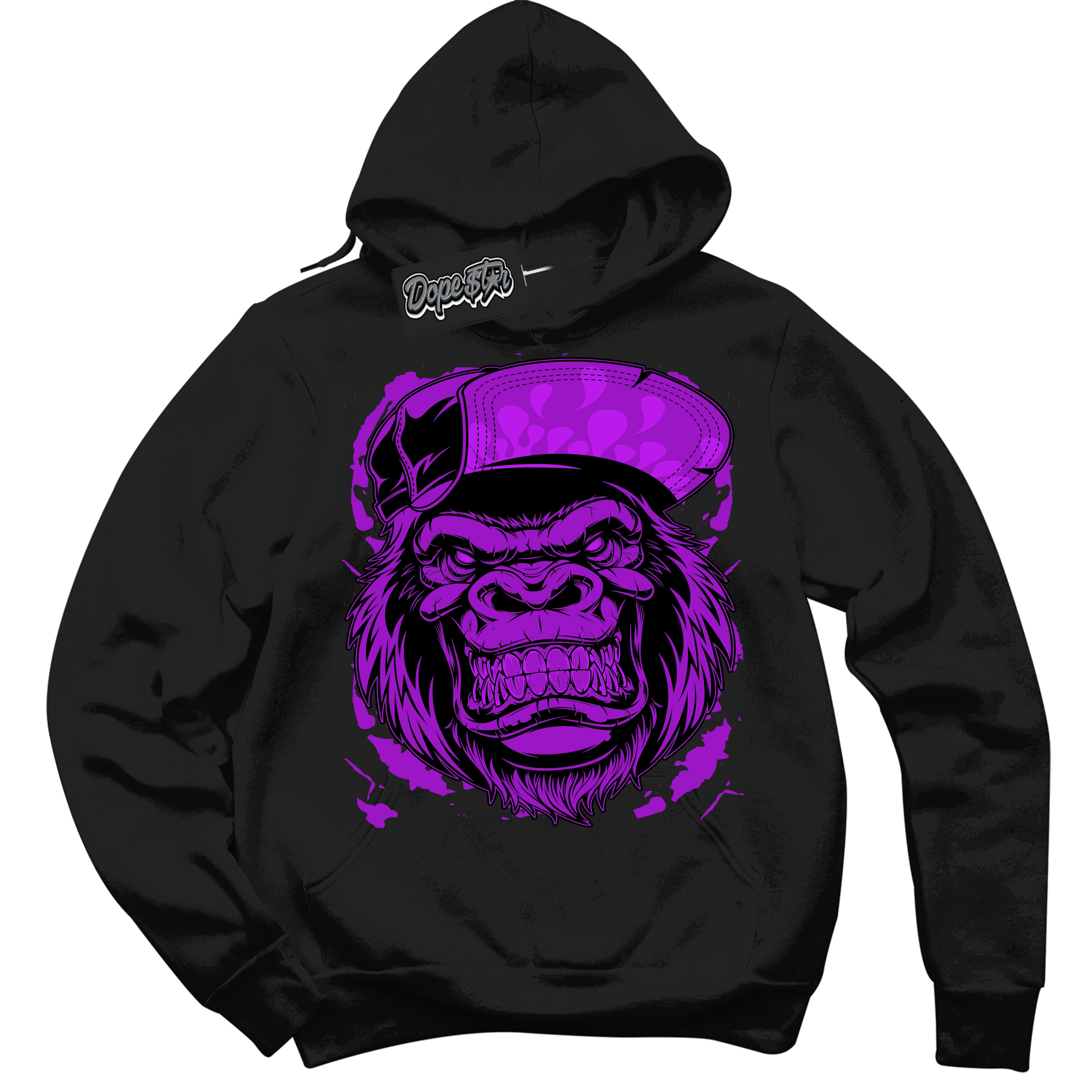 Cool Black Hoodie with “ Gorilla Beast ” design that Perfectly Matches RTKT Genesis Dunk Sneakers.