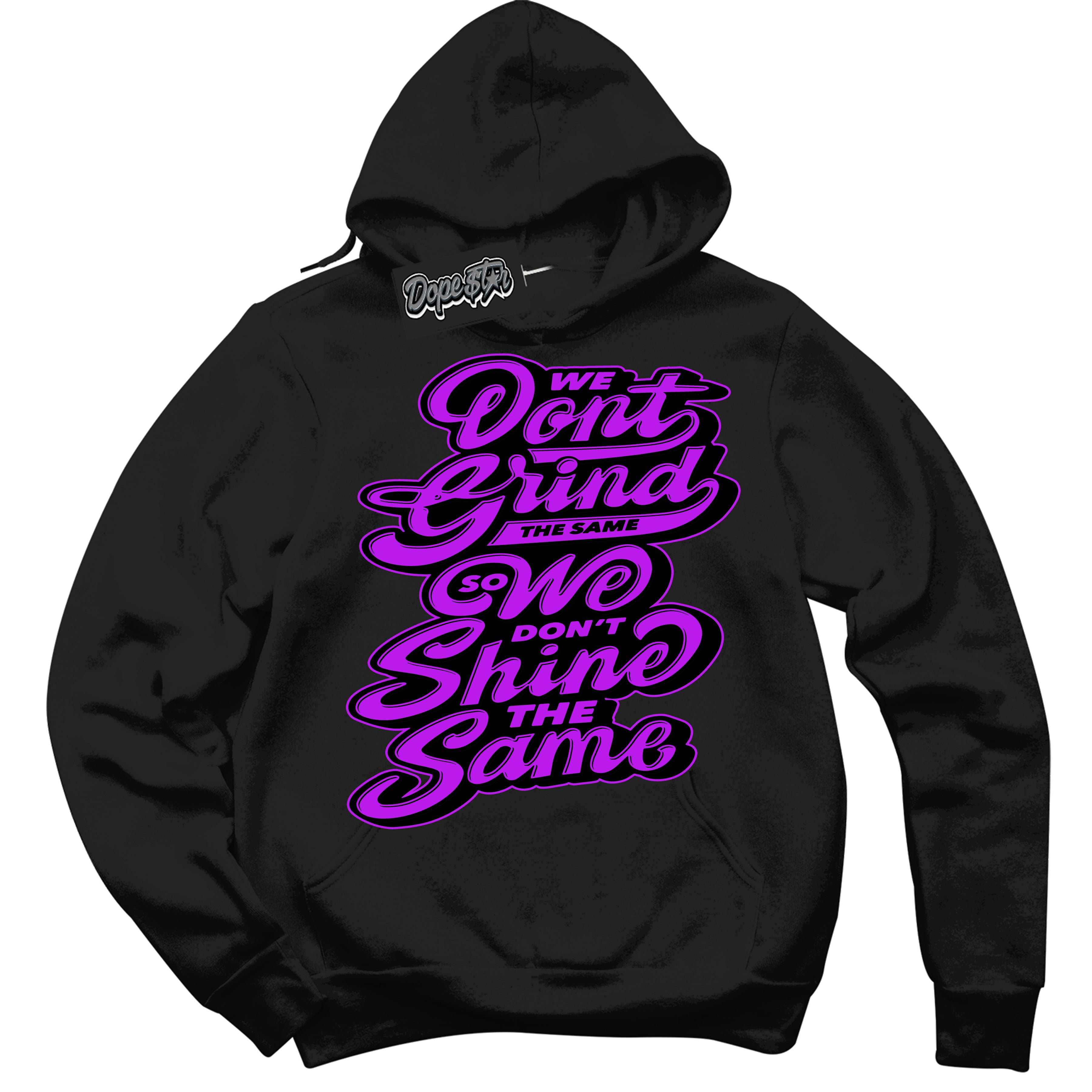 Cool Black Hoodie with “ Grind Shine ” design that Perfectly Matches RTKT Genesis Dunk Sneakers.