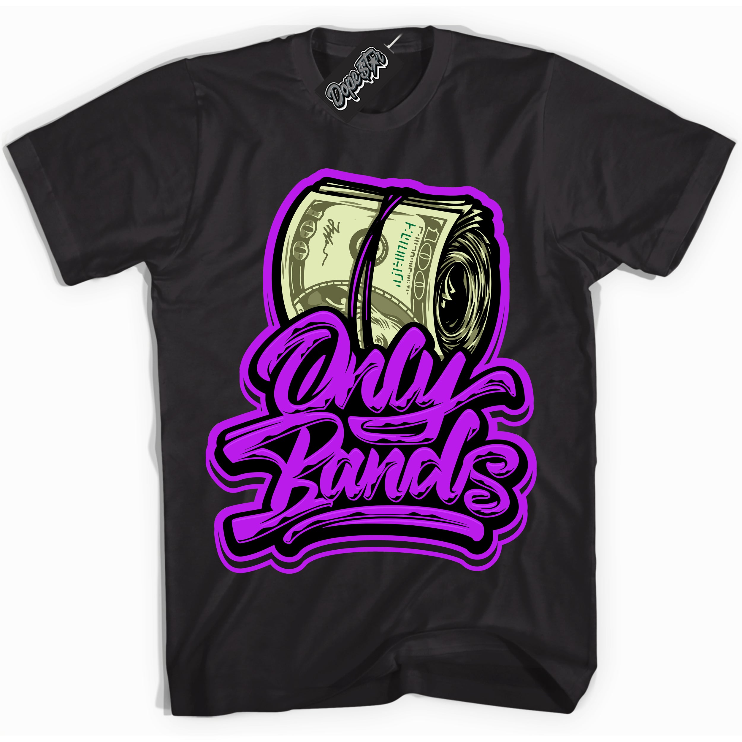 Cool Black Shirt with “ Only Bands” design that perfectly matches RTKT Genesis Dunk Sneakers.