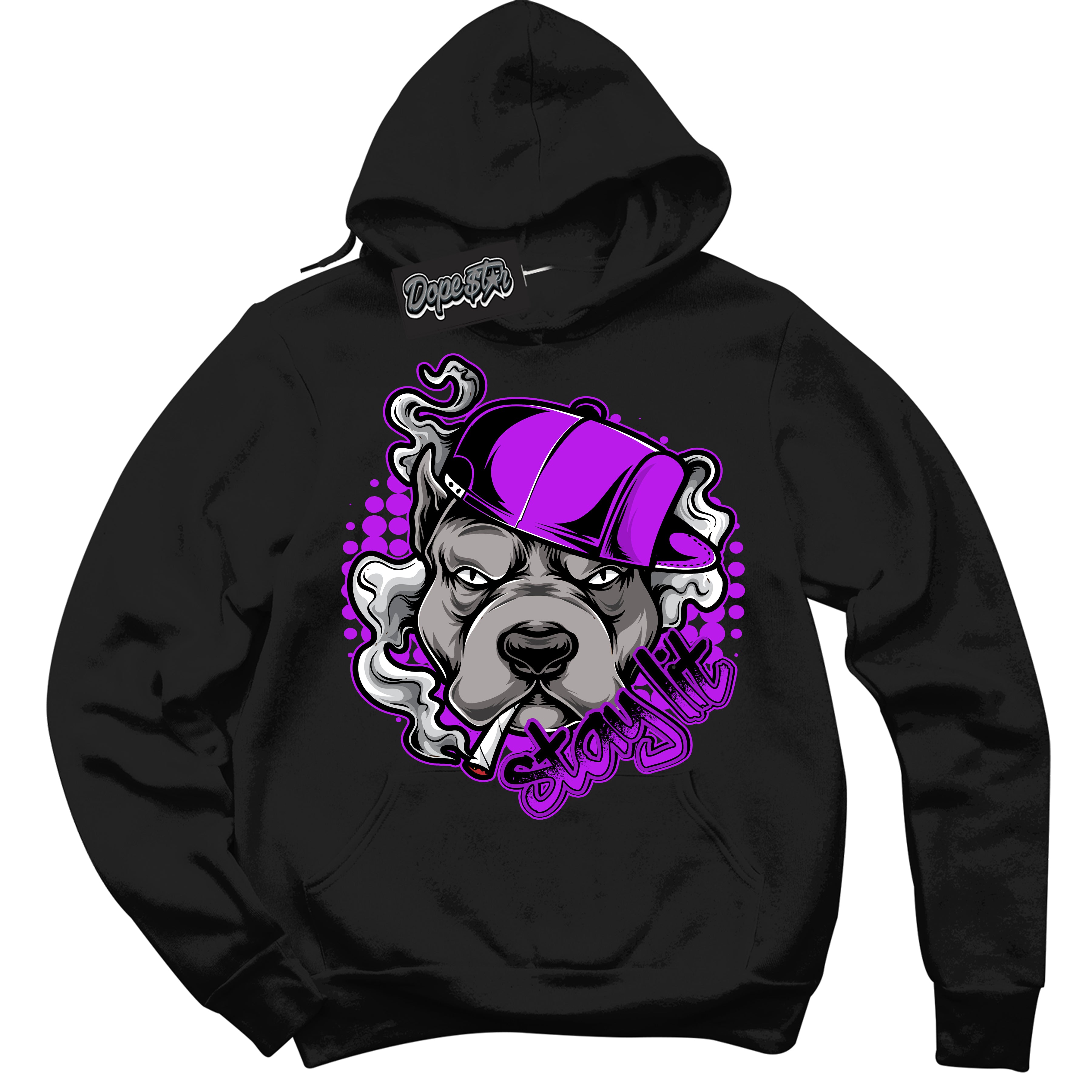 Cool Black Hoodie with “ Stay Lit ” design that Perfectly Matches RTKT Genesis Dunk Sneakers.