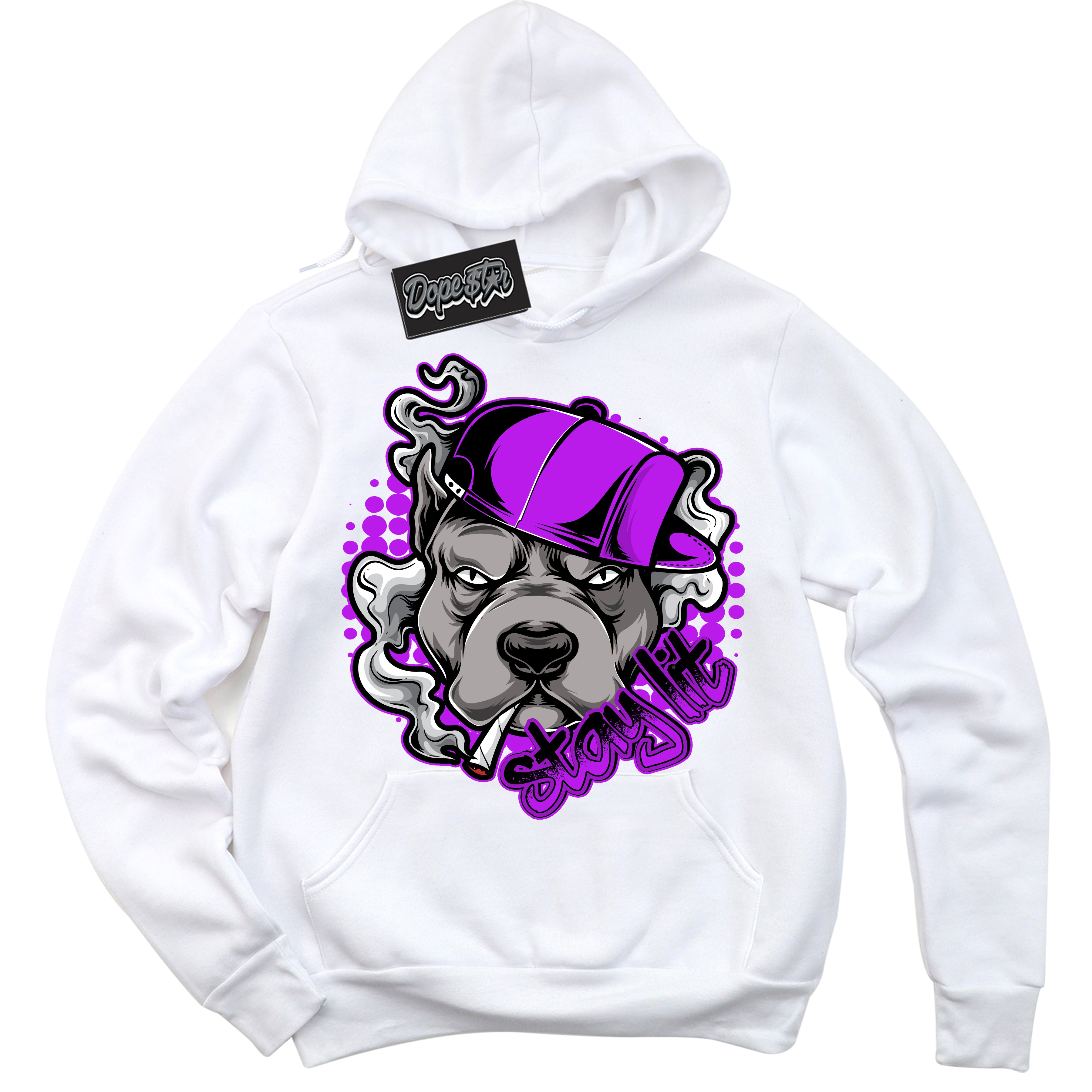 Cool White Hoodie with “ Stay Lit ” design that Perfectly Matches RTKT Genesis Dunk Sneakers.