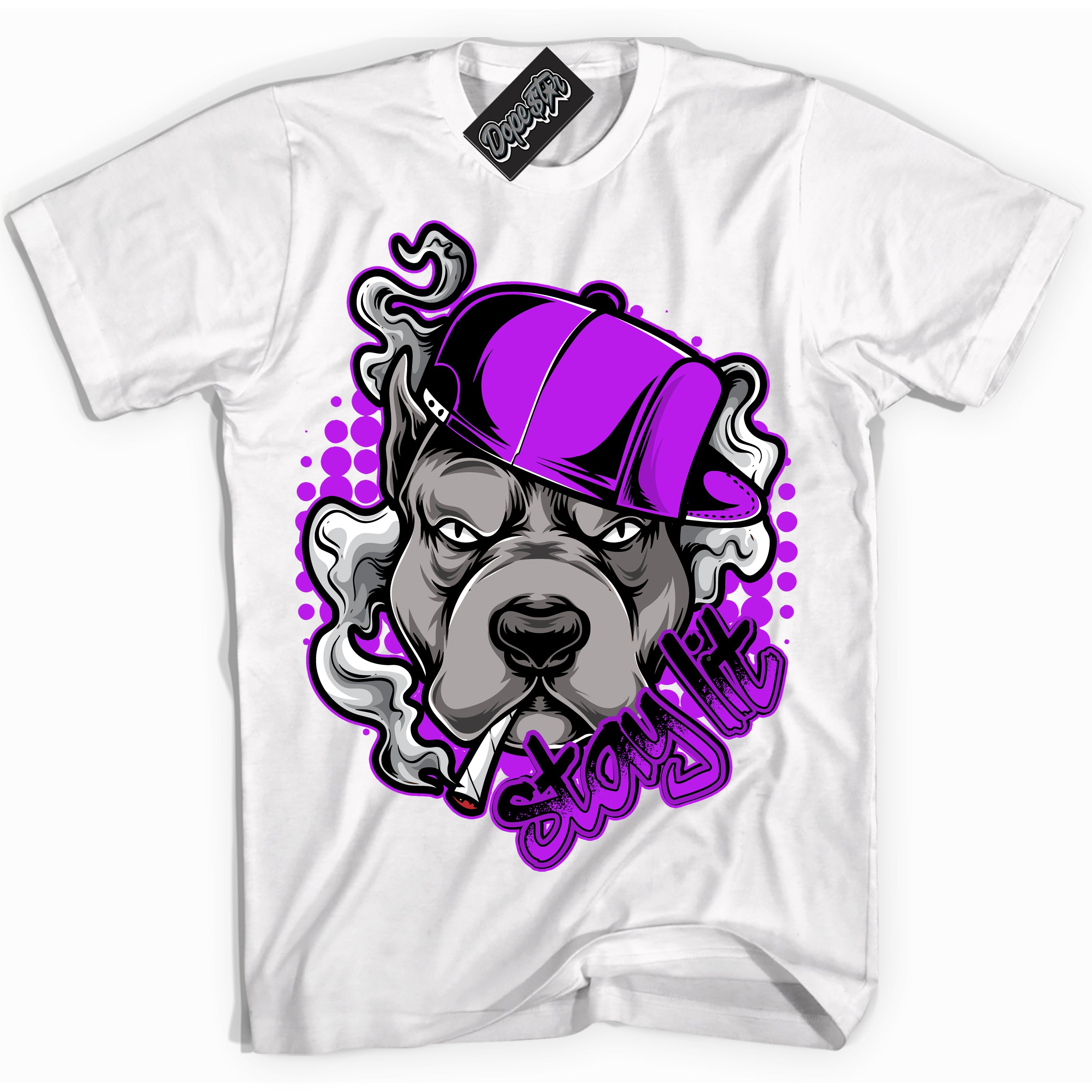 Cool White Shirt with “ Stay Lit” design that perfectly matches RTKT Genesis Dunk Sneakers.